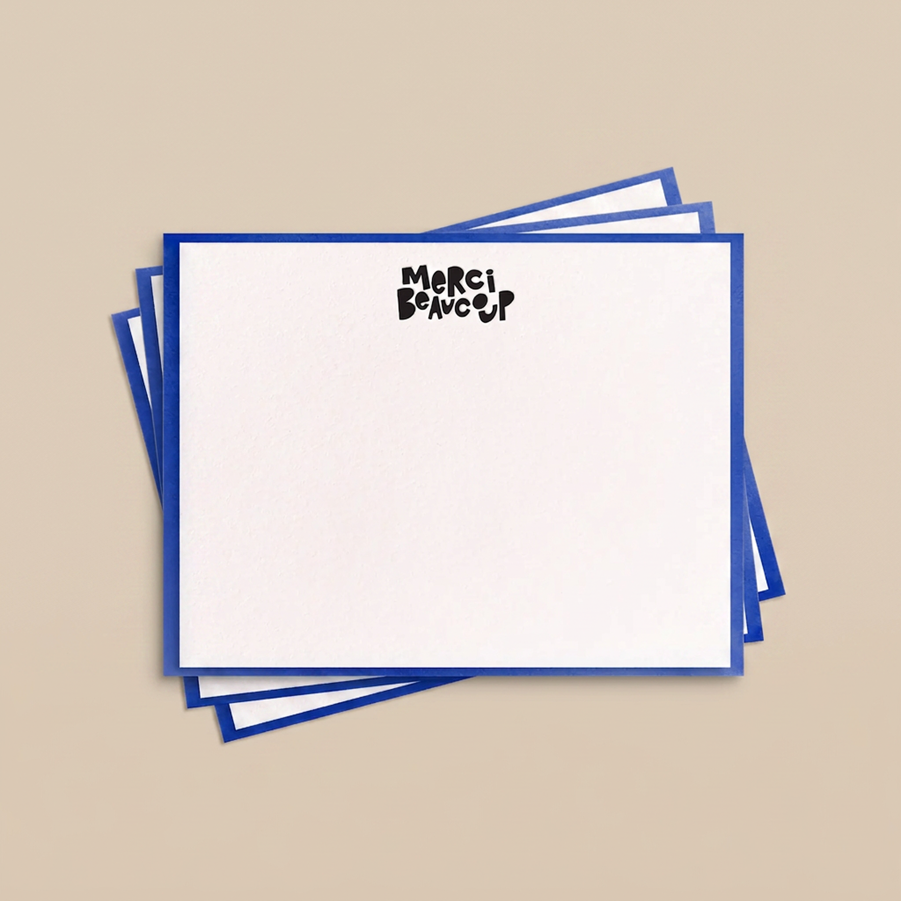 Merci Beaucoup Note Card Set