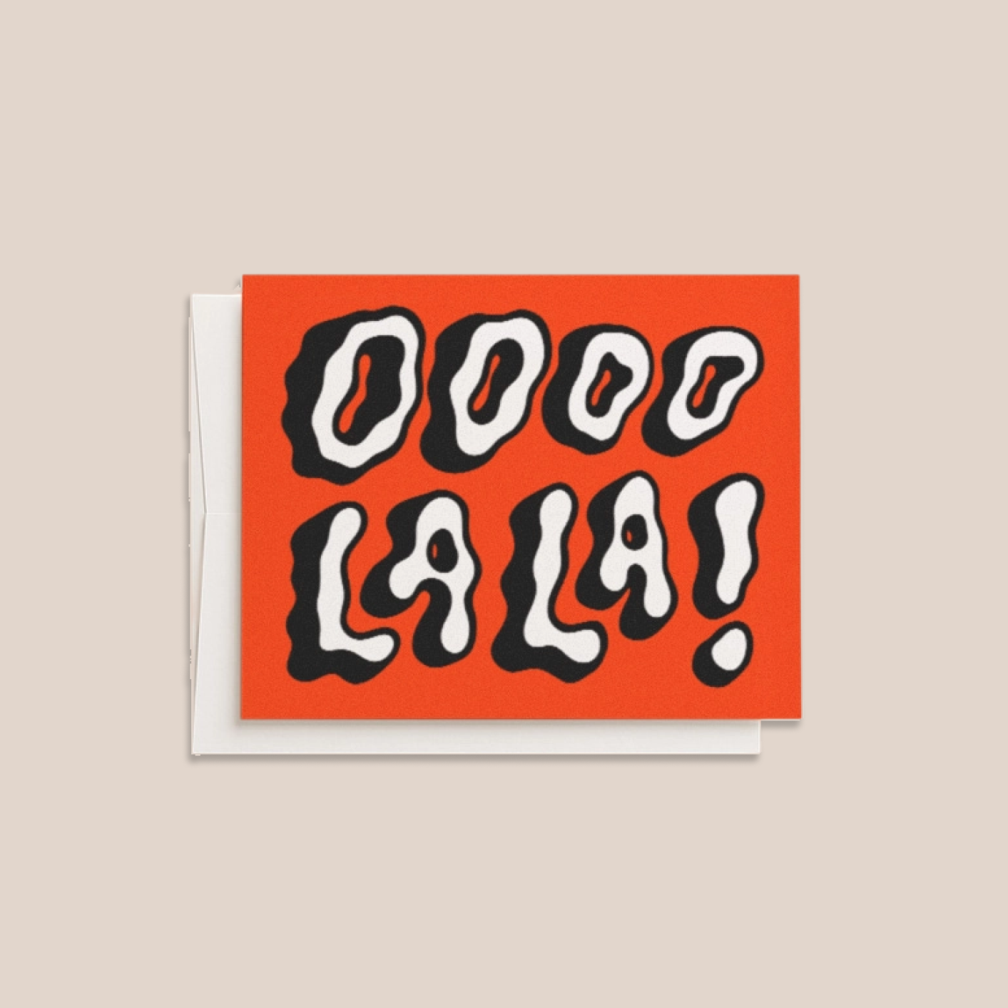 Oooo la la! (Blank Greeting Card)