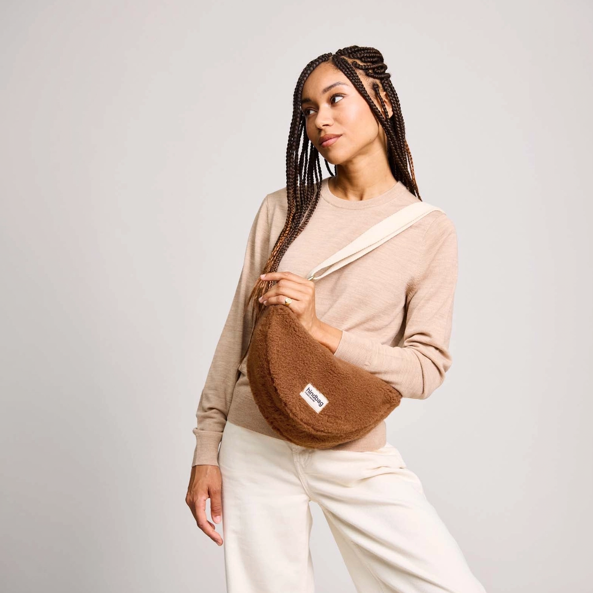The Andrea Crossbody Bag - Teddy