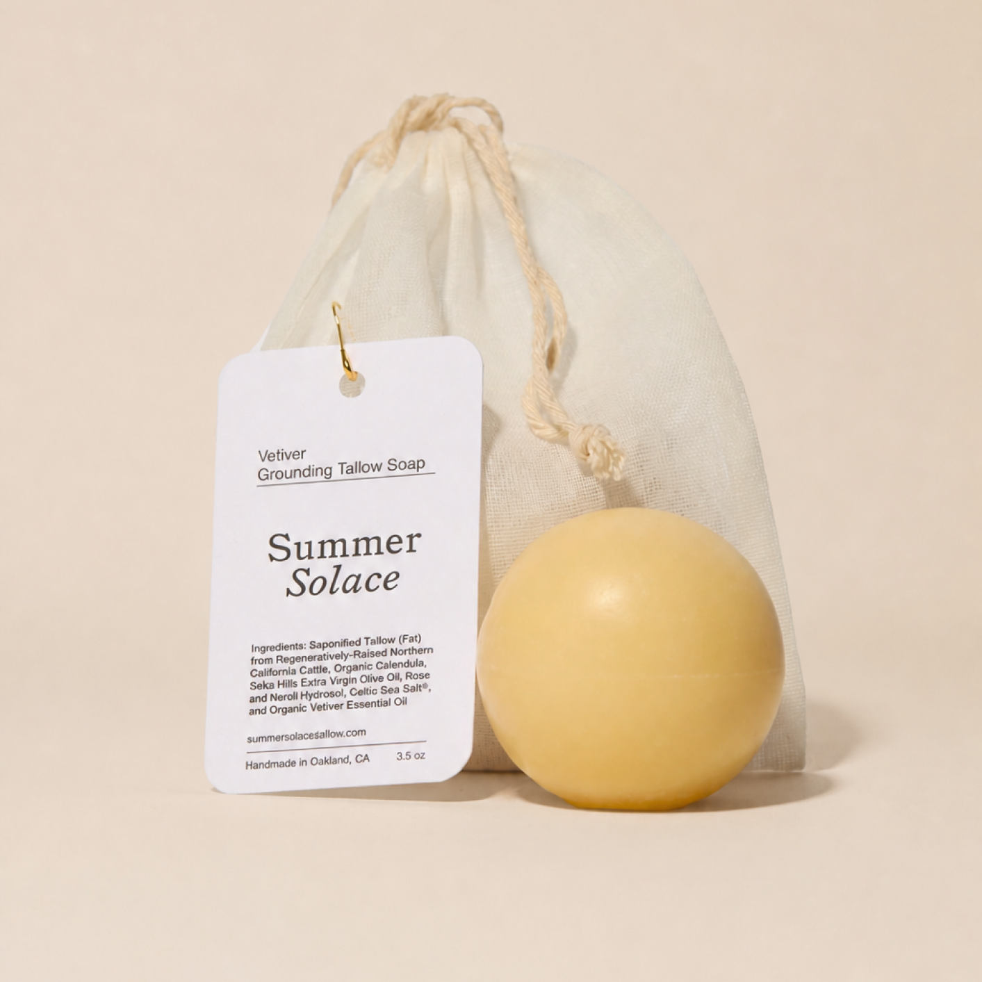 Vetiver Round Soap