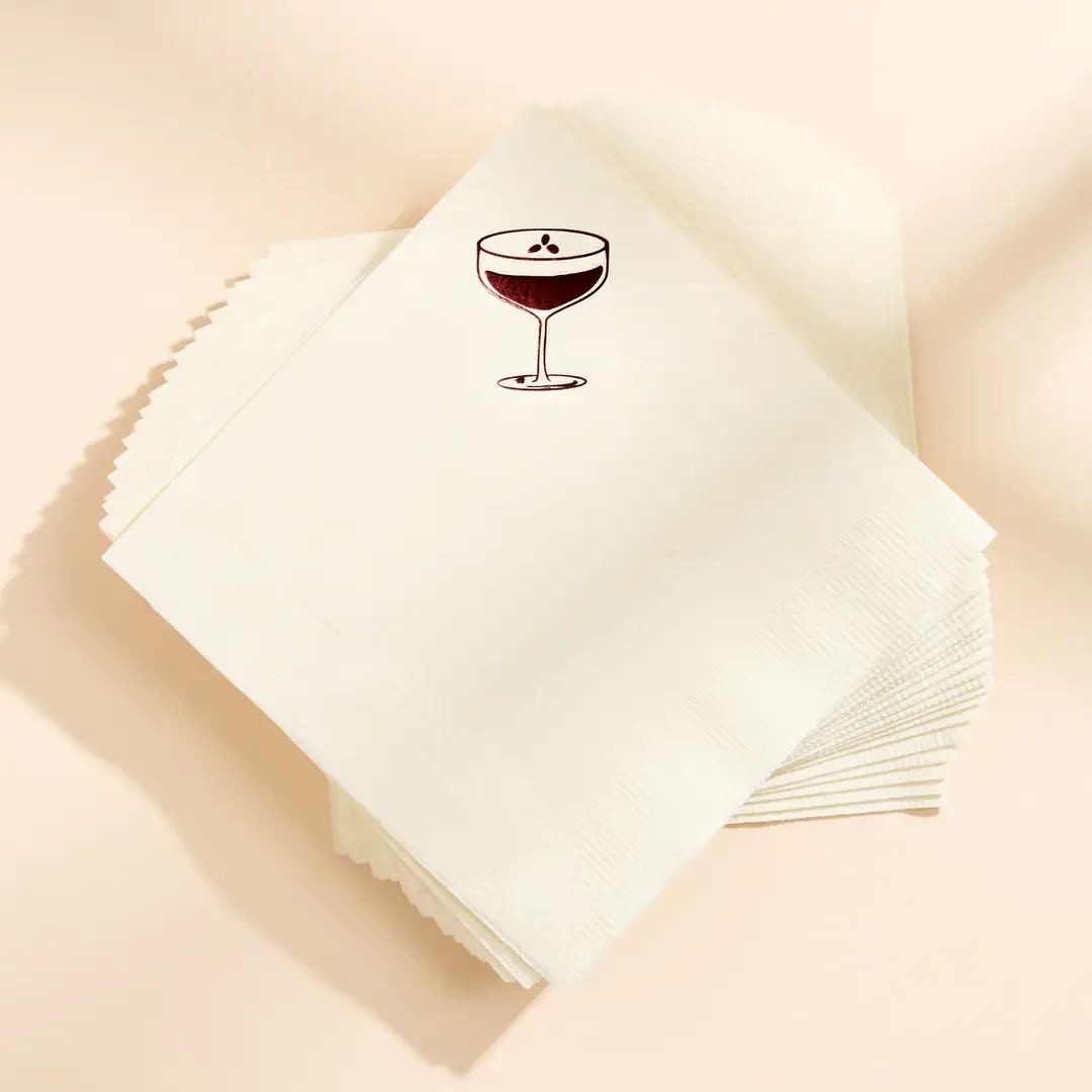 Espresso Martini Cocktail Napkins