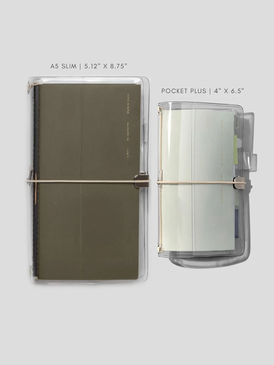Clear Vinyl Travel Notebook Cover