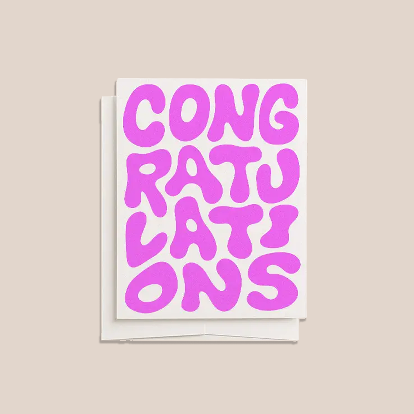 Congratulations (Blank Greeting Card)