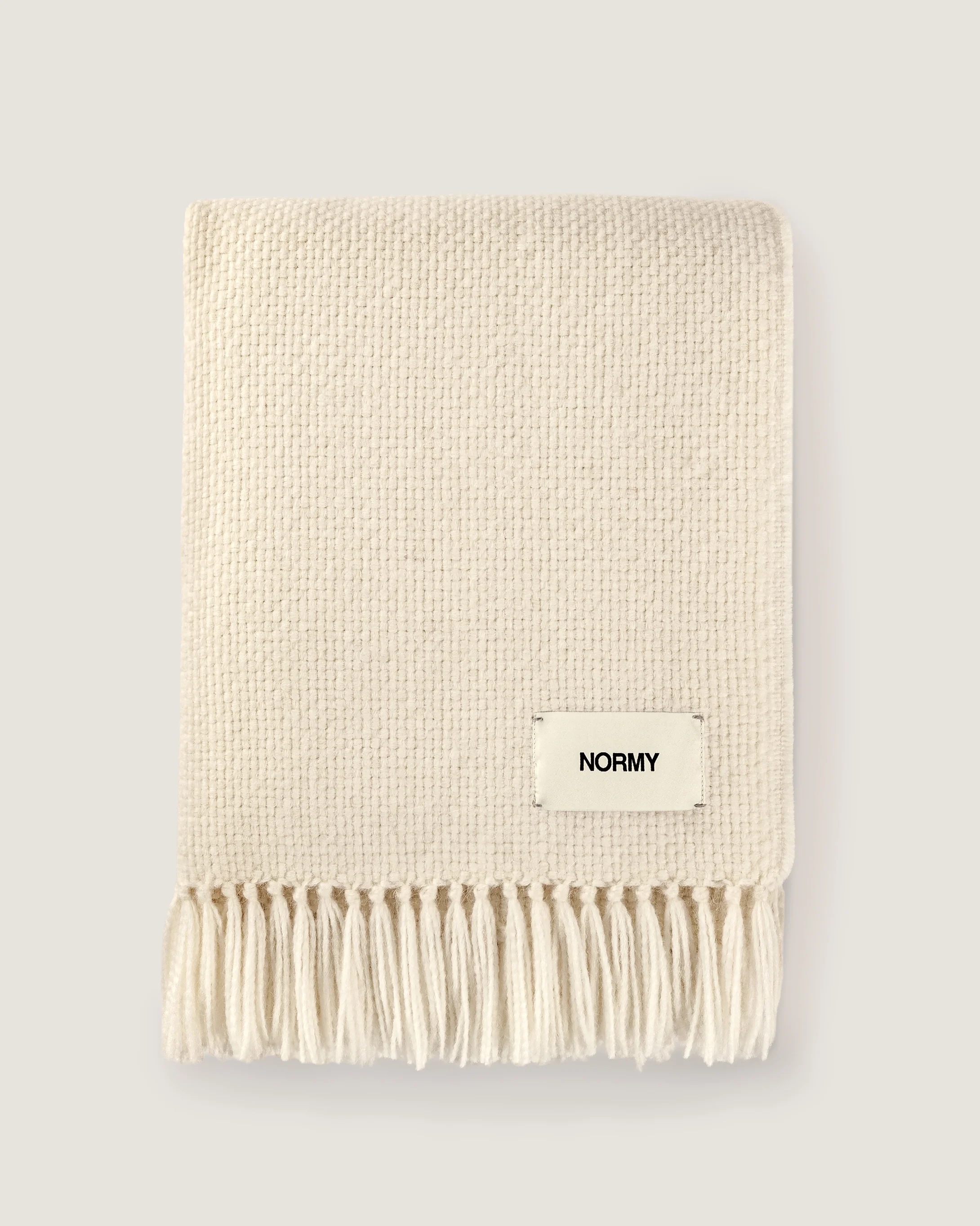 Alpaca Wool Blanket in Moon