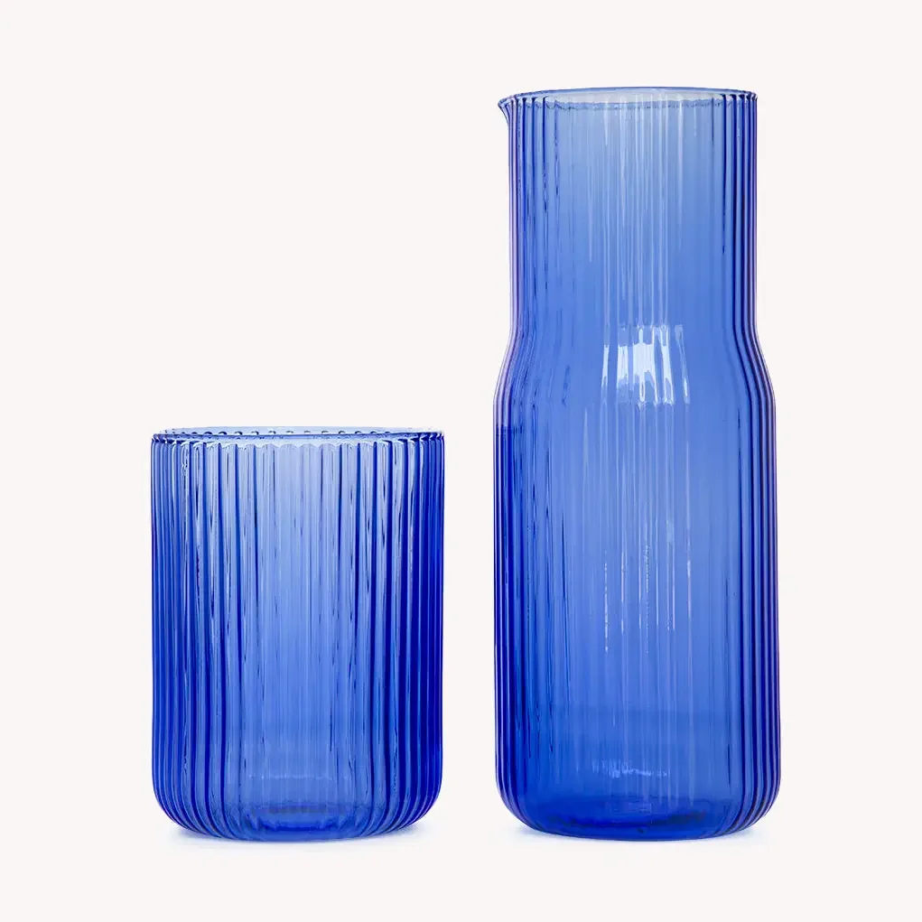 Ribbed Carafe Set