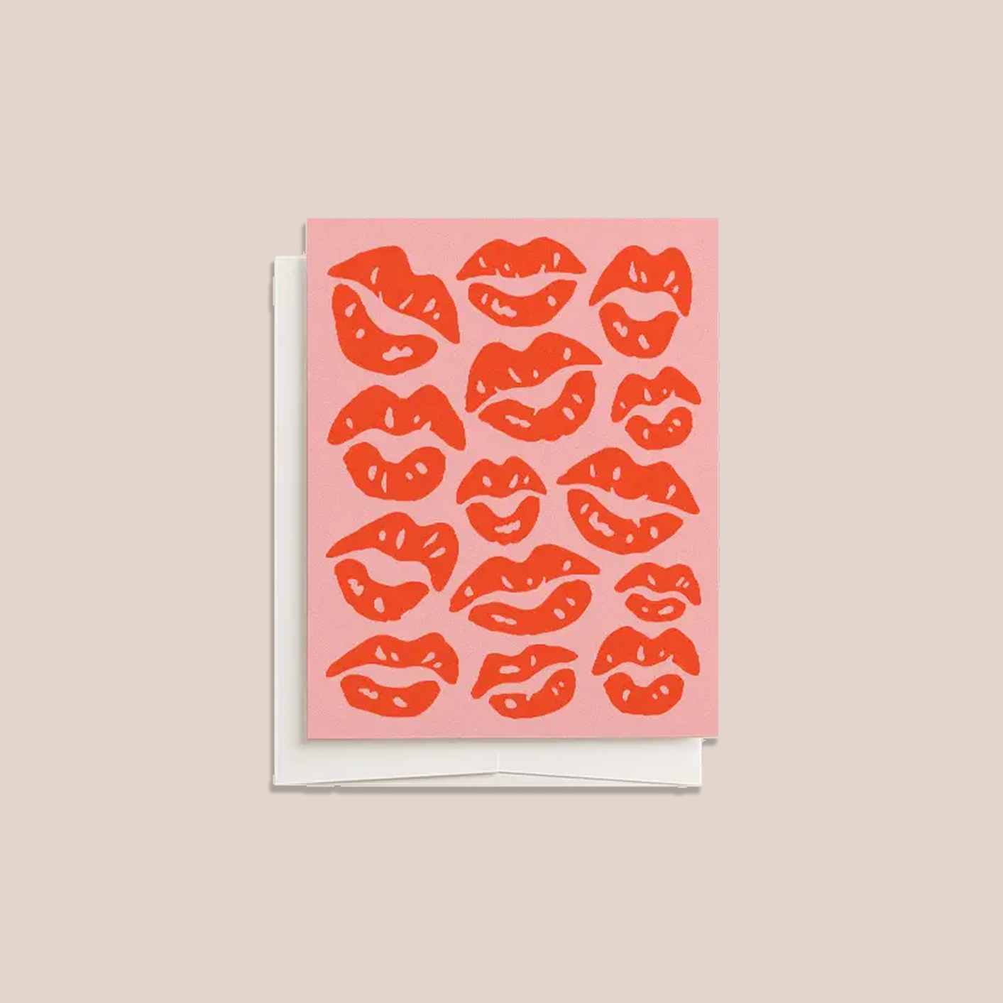 Kissy Kissy (Blank Greeting Card)