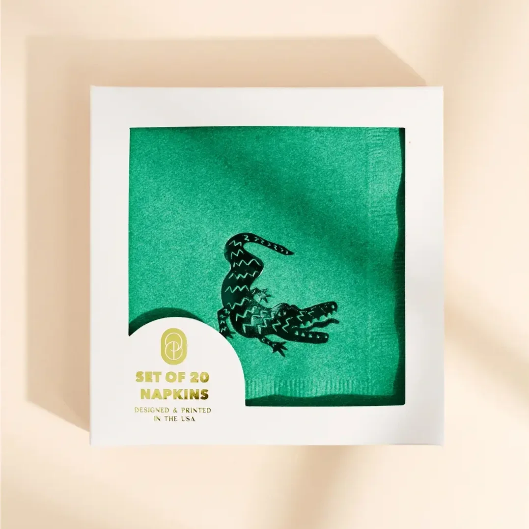 Alligator Cocktail Napkins