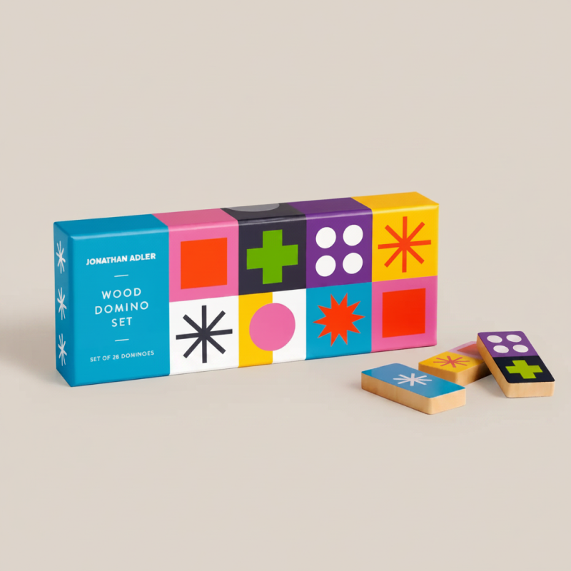 Jonathan Adler Helsinki Wood Domino Set