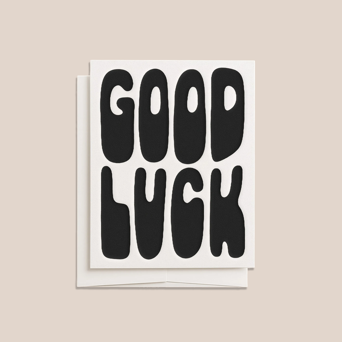 Good Luck (Blank Greeting Card)