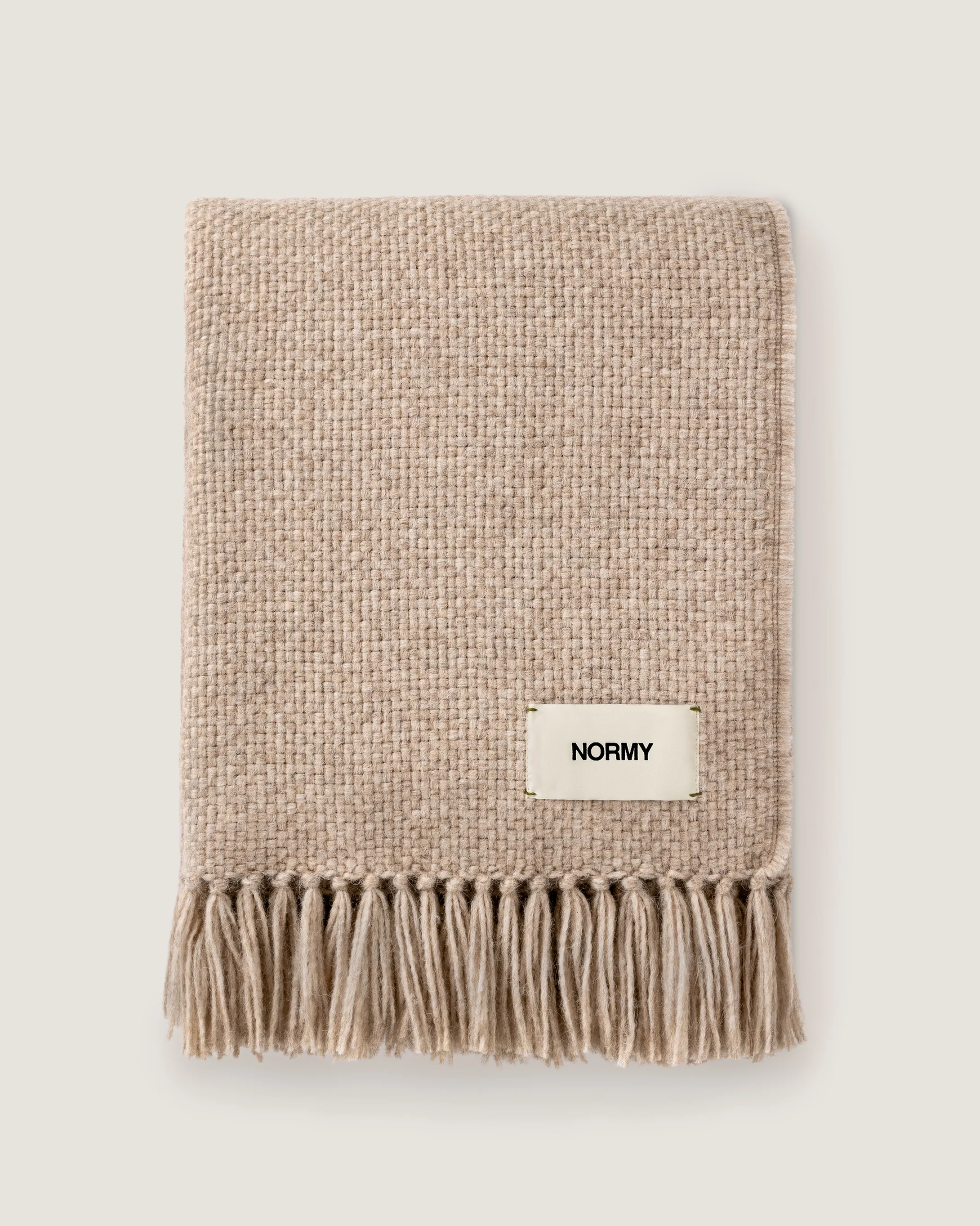 Alpaca Wool Blanket in Clay