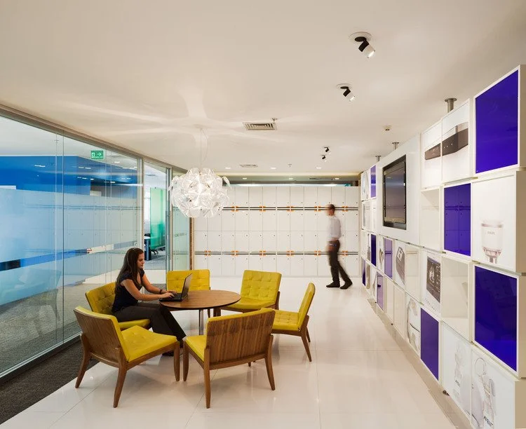 área de ruptura e colaboração informal:
Pendente decorativo.