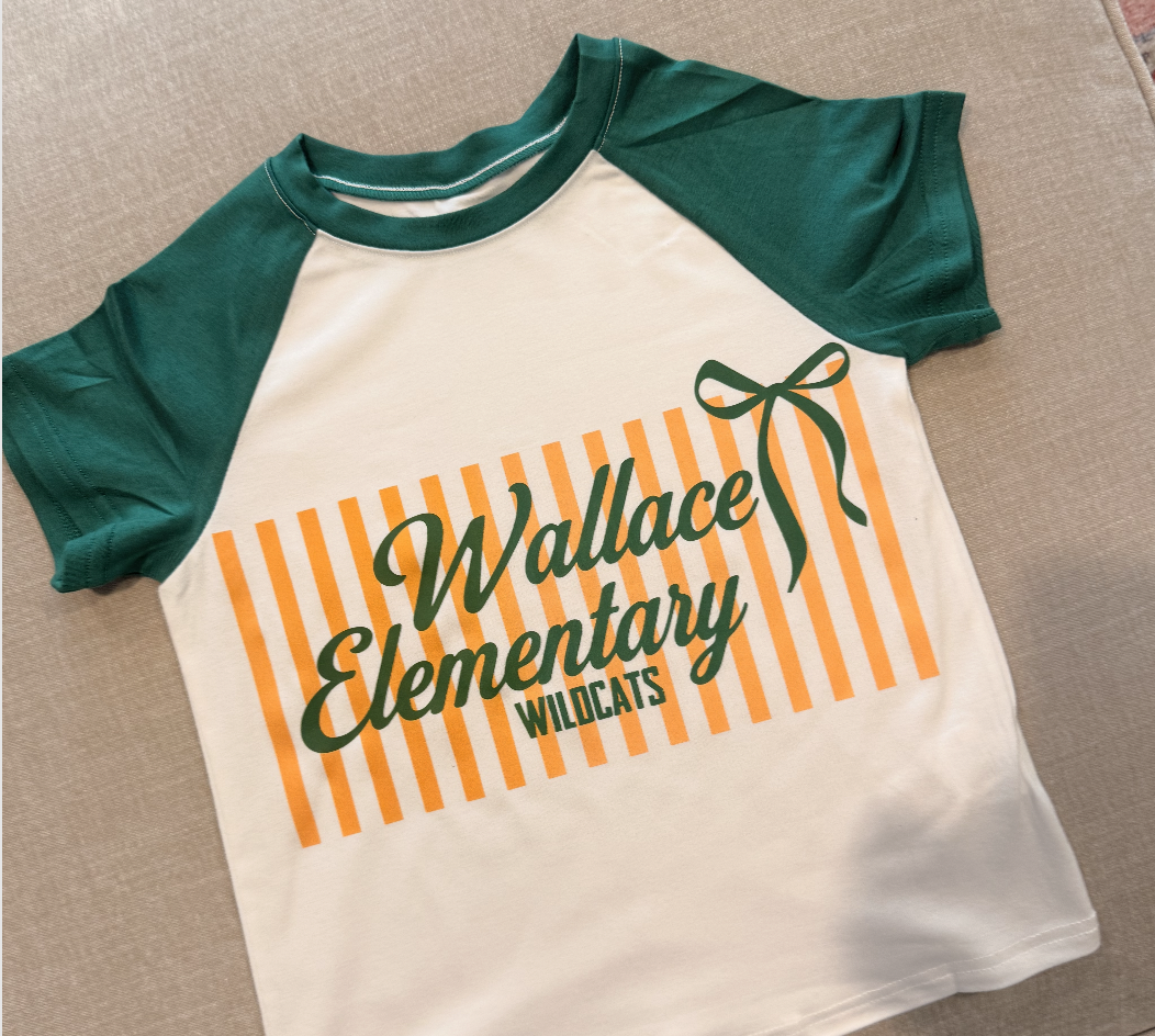 Striped Fitted Baseball Tee