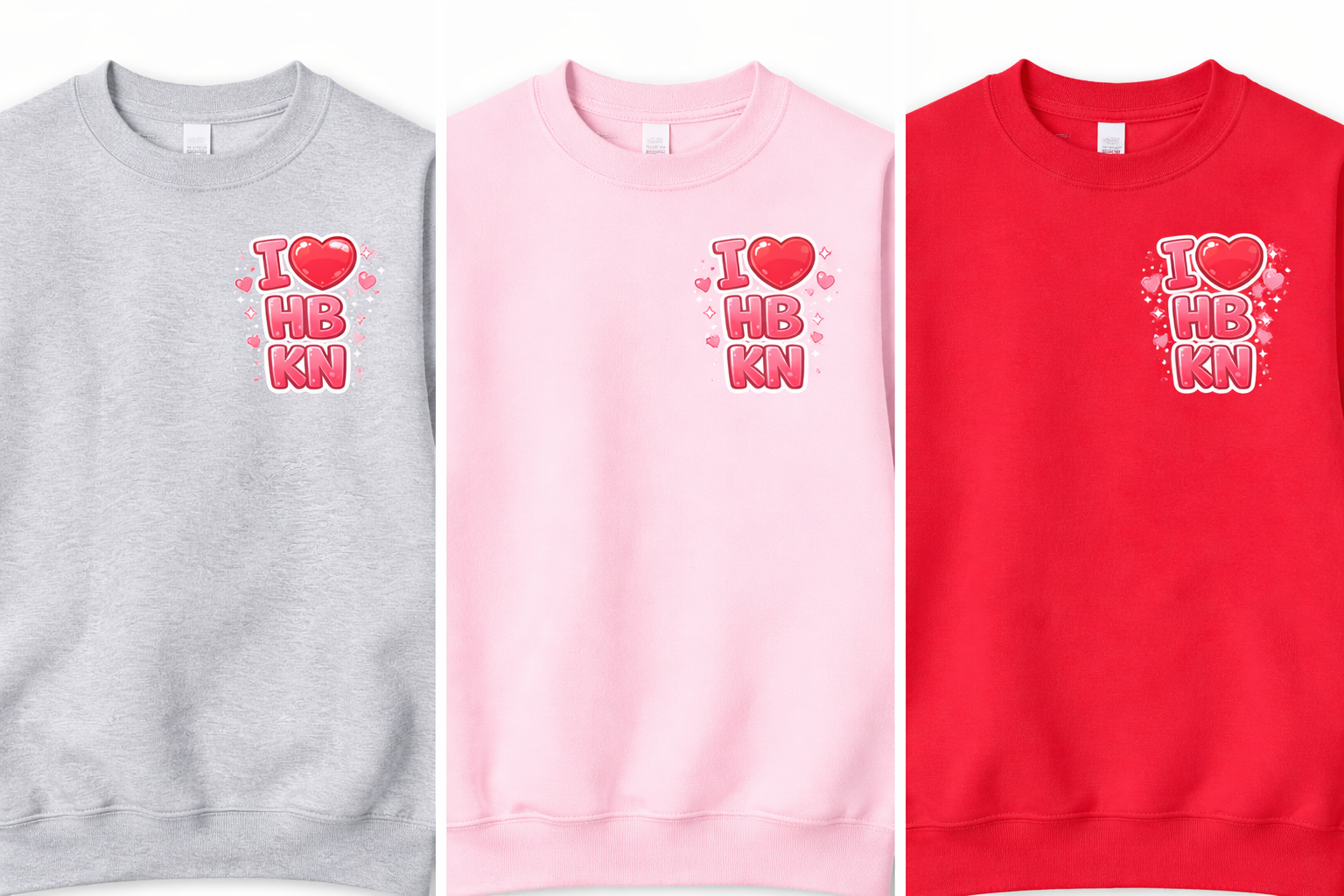 Valentine's Day Crewneck With Chest Design