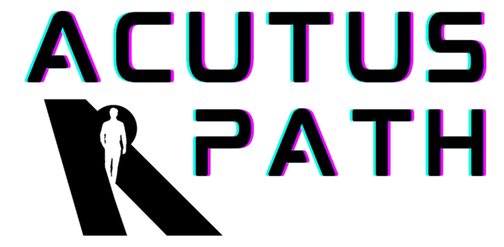 Acutus Path logo with silhouette of a person walking