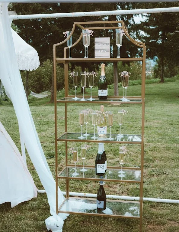 Baby Lo Event Champagne & Glasses