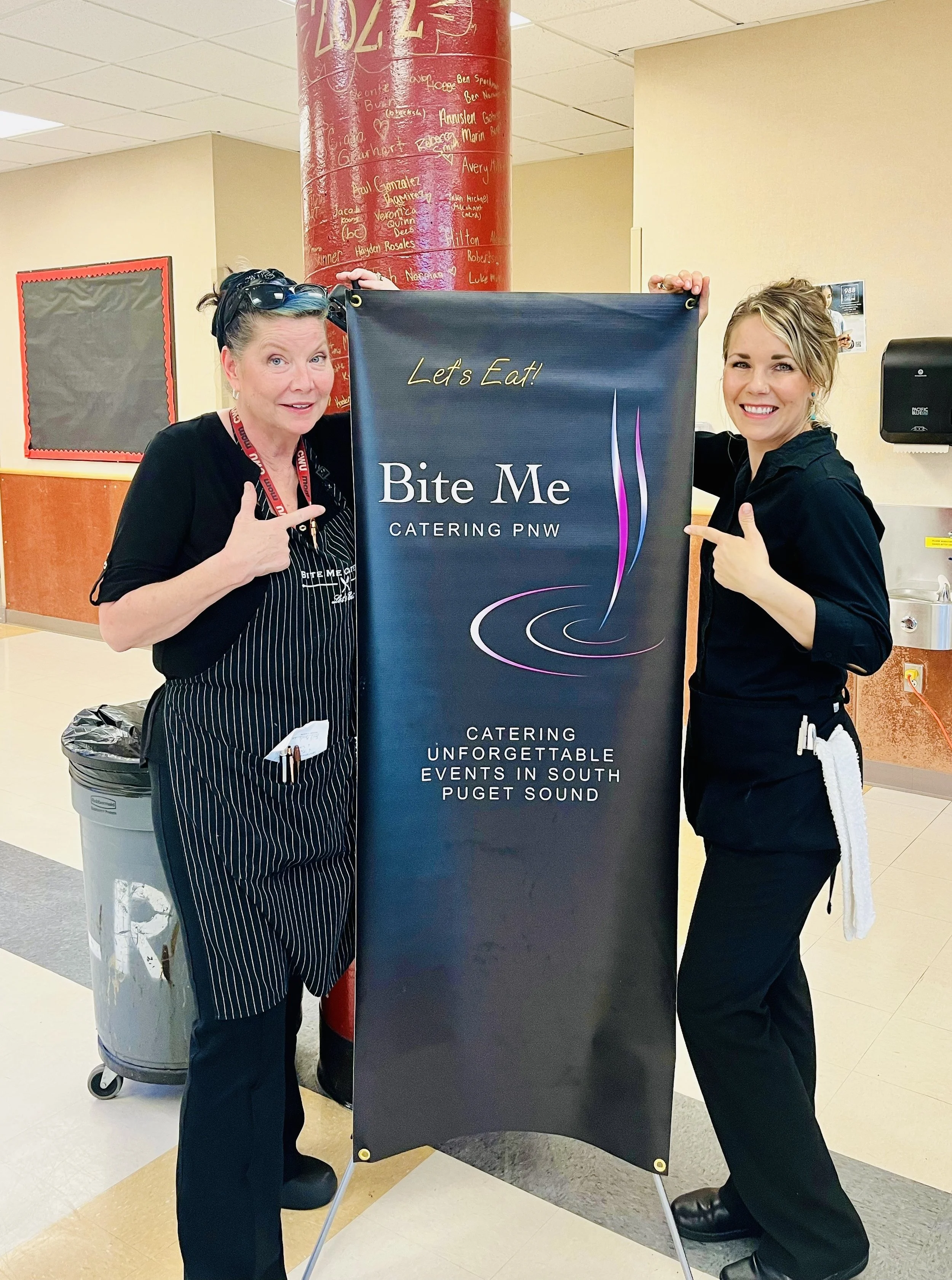 Chef Cher of Bite Me Catering and Chloe