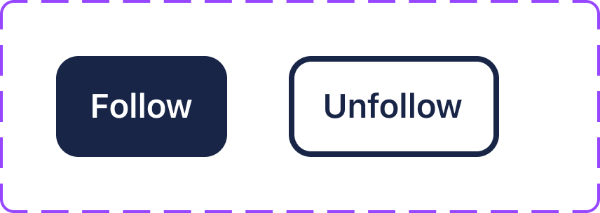 Follow/Unfollow button