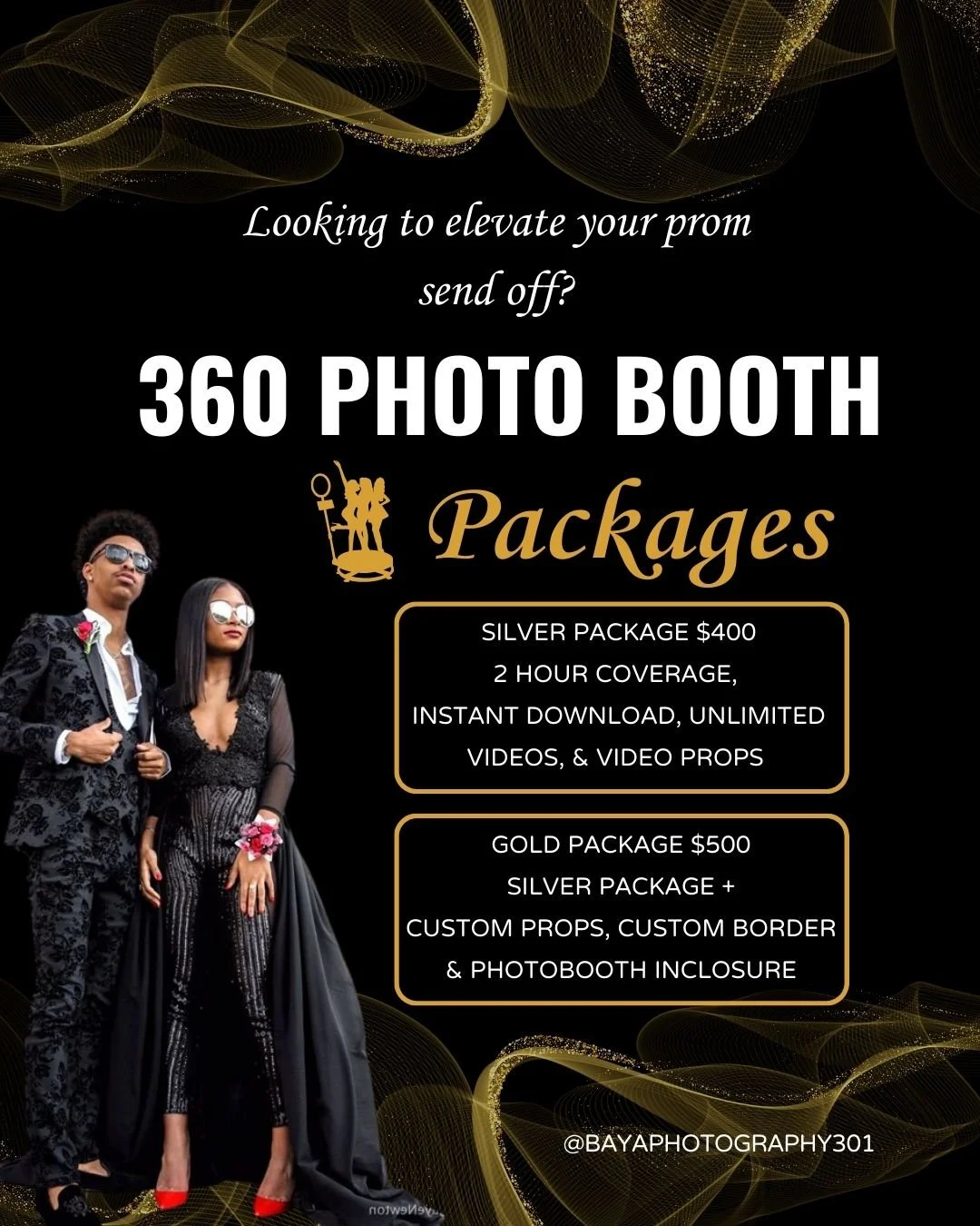 Looking to elevate your prom send off? 
Let our 360 Photobooth help capture your core memories! 
DM us today to book! 
#360photobooth
#dmv
#dmvphotbooth