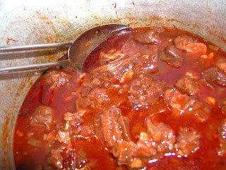 Goat meat goulash