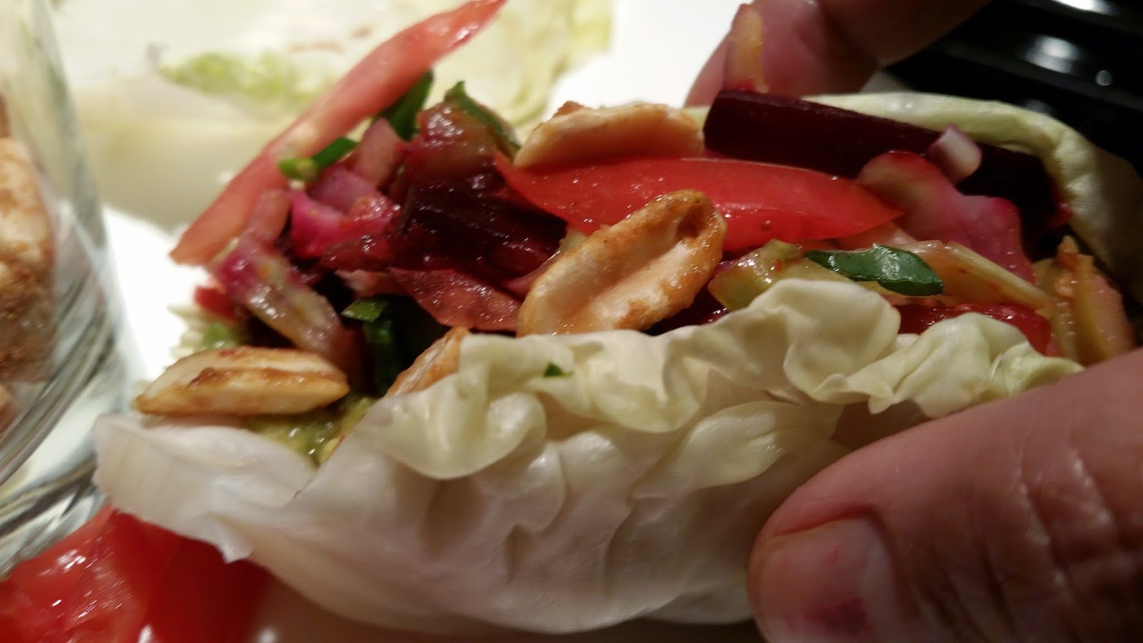Steamed Cabbage Leaf Salad