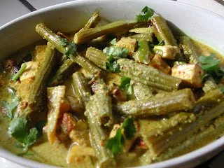 Vegetable Drumsticks and fried Paneer cooked in Mustard sauce