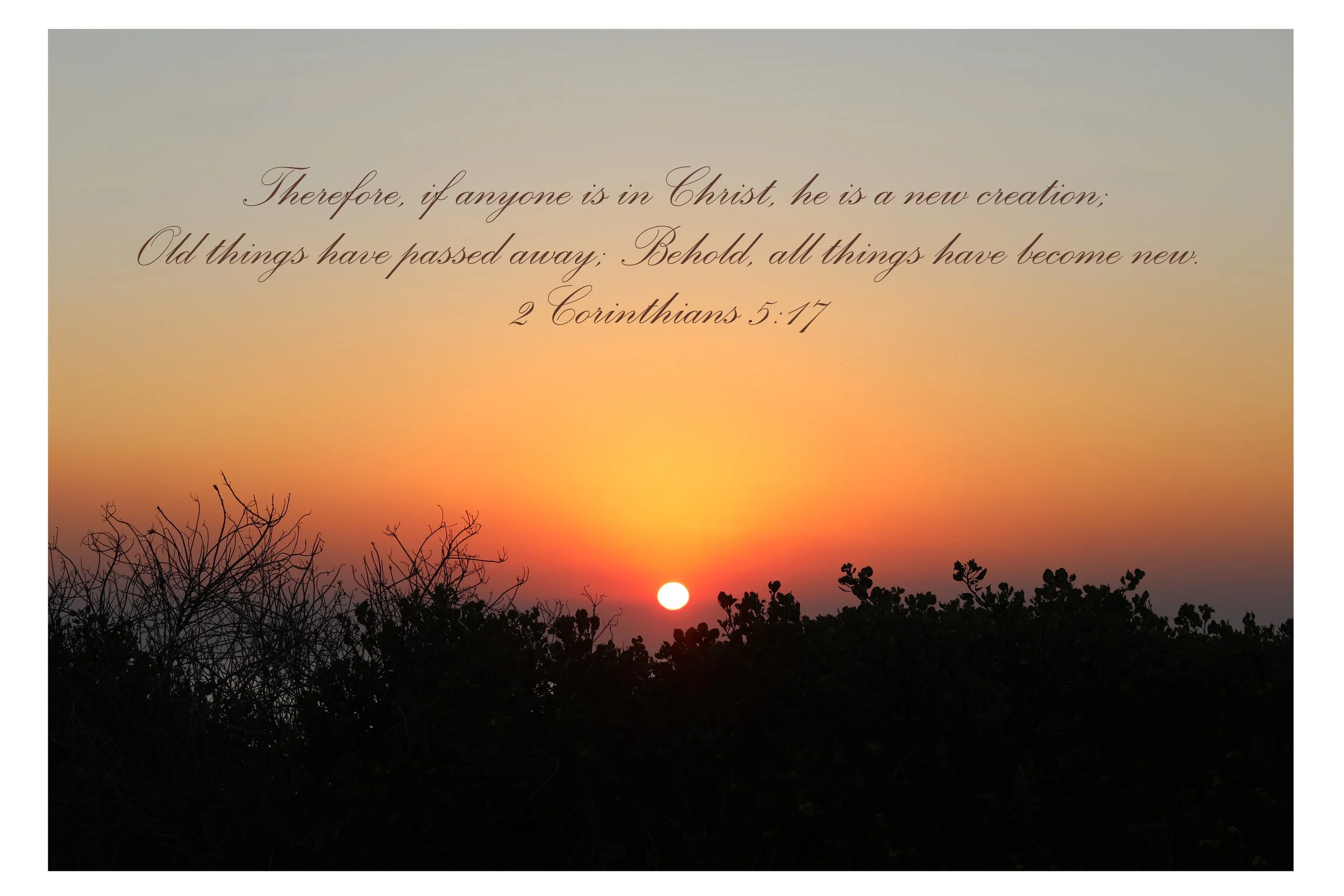 2 Corinthians 5:17 Become New Print