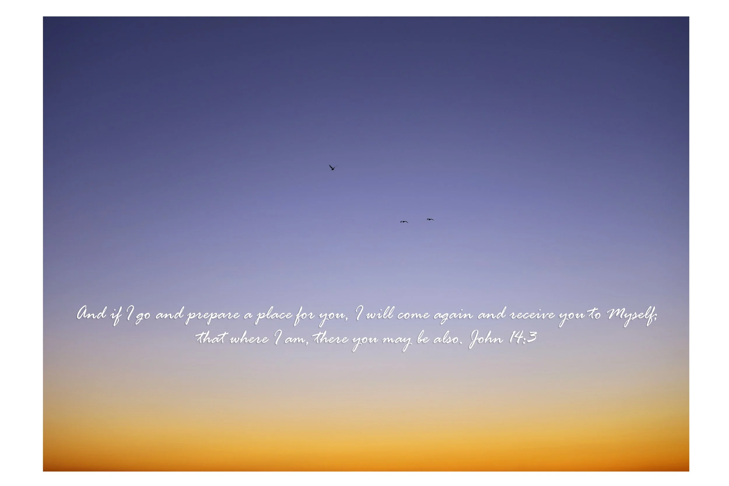 John 14:3 Place For You Print Only