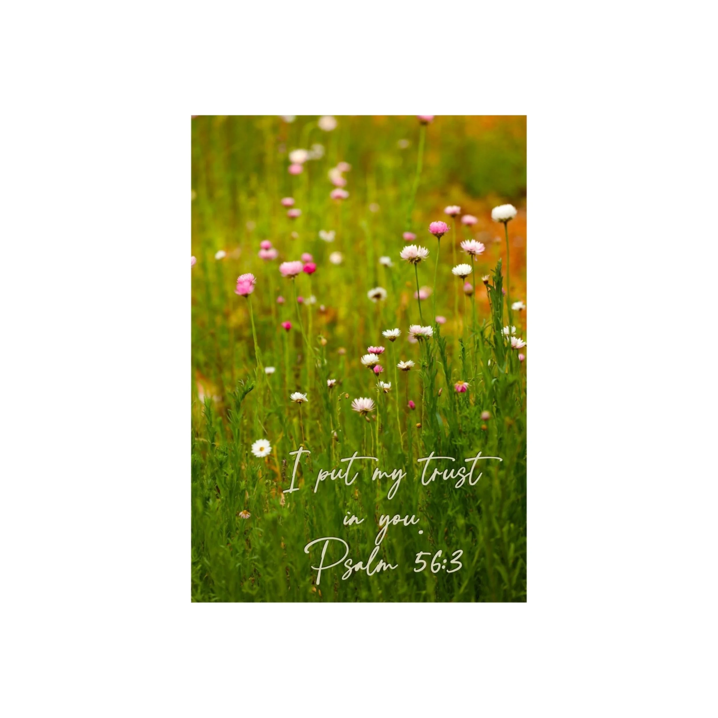 Psalm 56:3 Put My Trust In You Matted Print