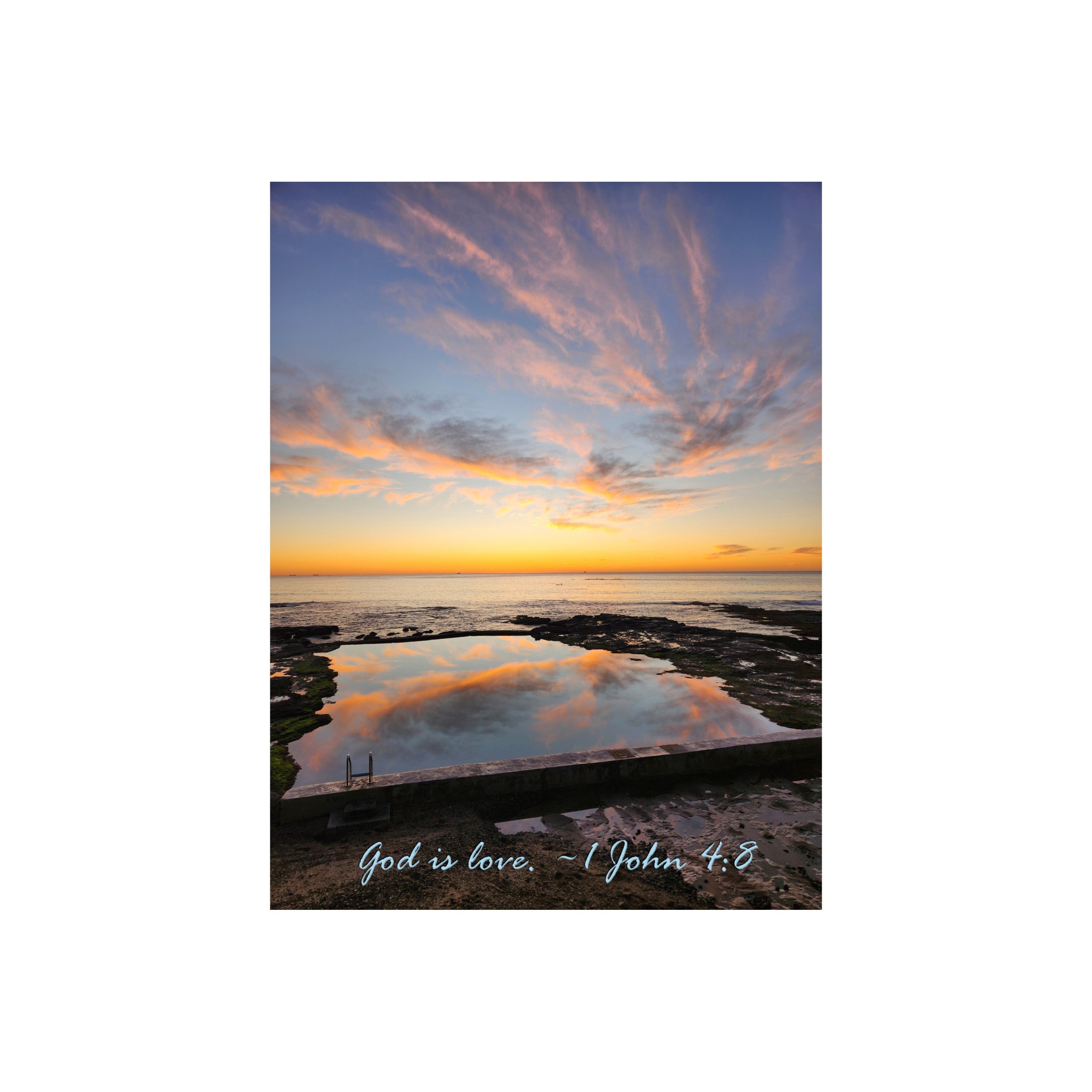 1 John 4:8 God Is Love Print