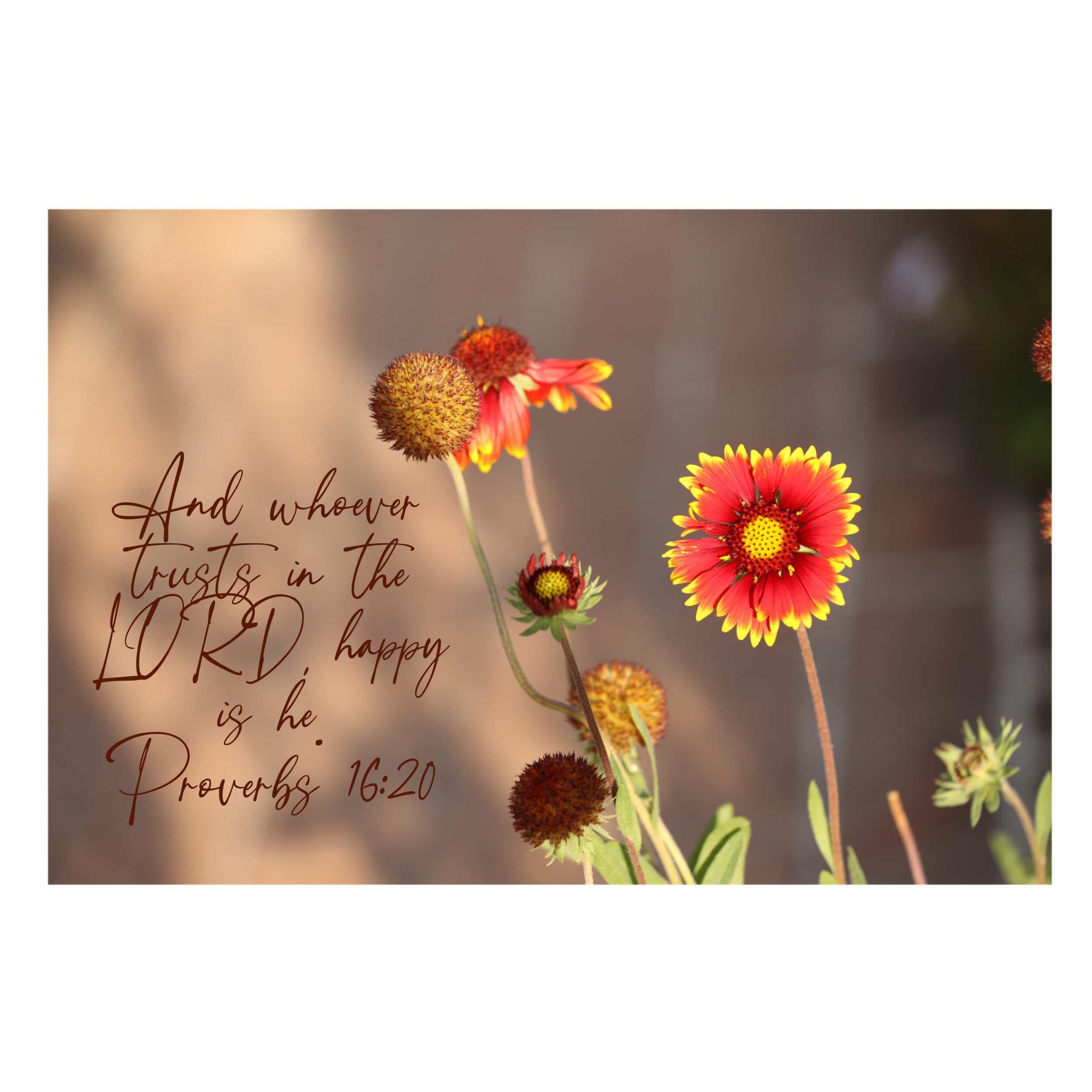 Proverbs 16:20 Happy Is He Print