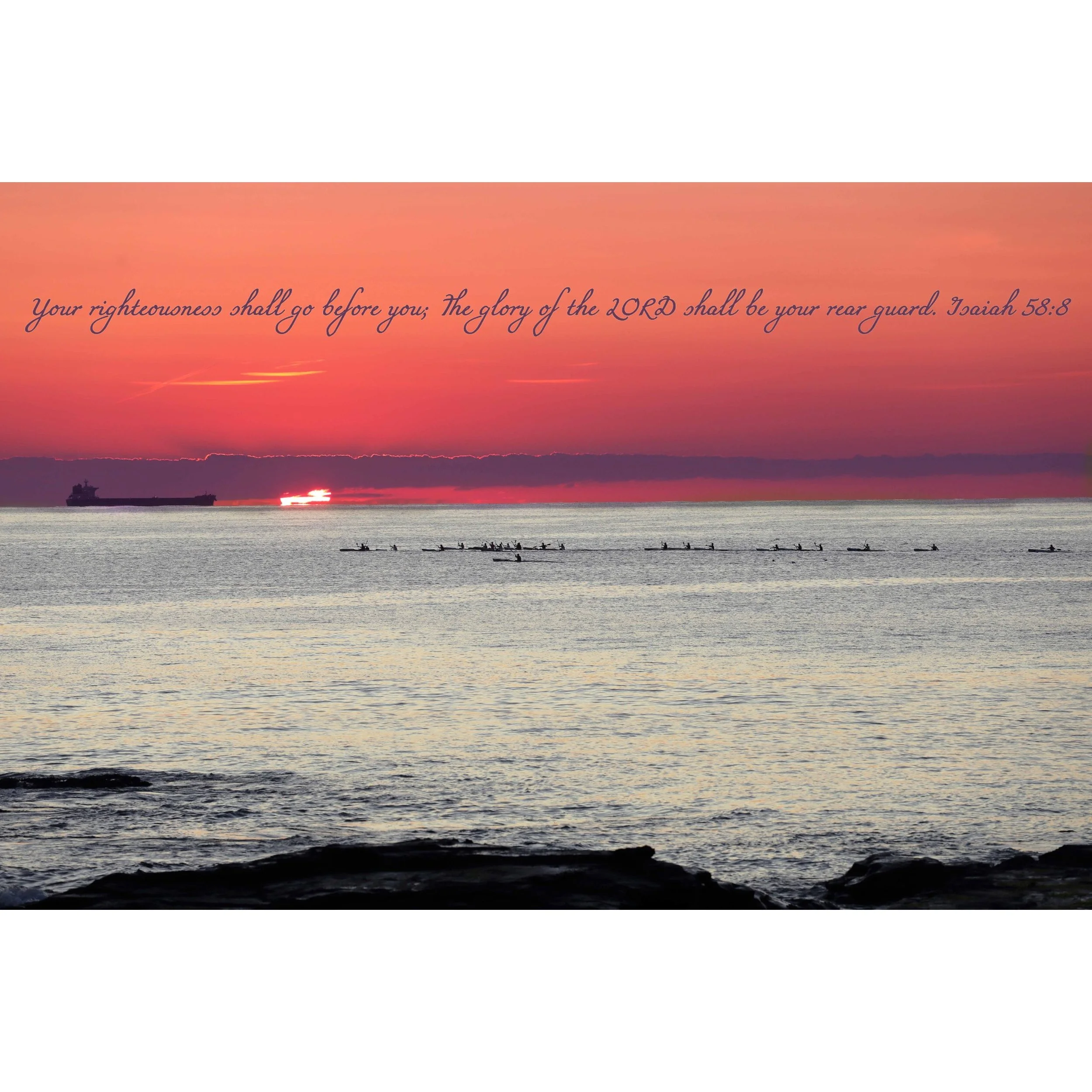 Isaiah 58:8 Rear Guard Matted Print