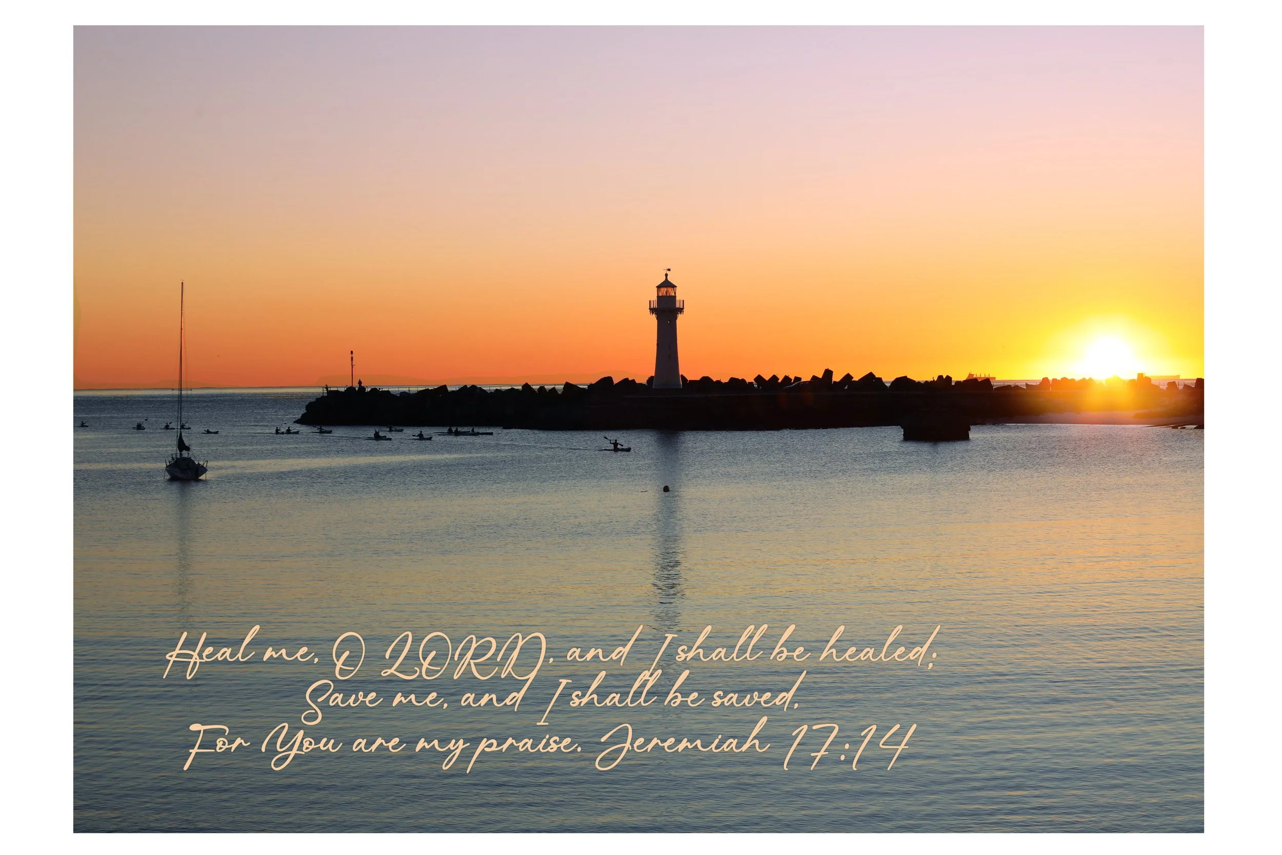 Jeremiah 17:14 Heal Me O' Lord Print