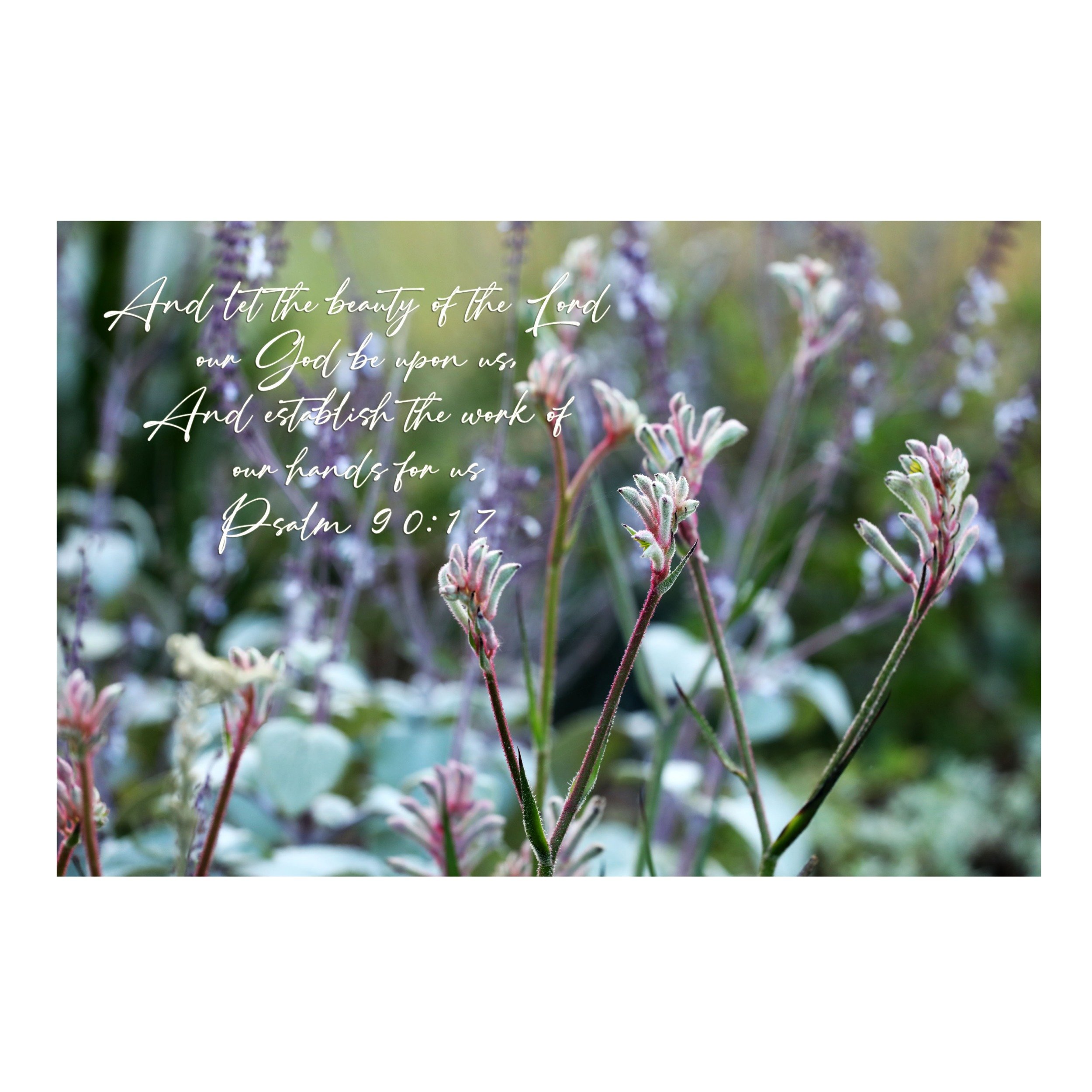 Psalm 90:17 Beauty Of The Lord Matted Print