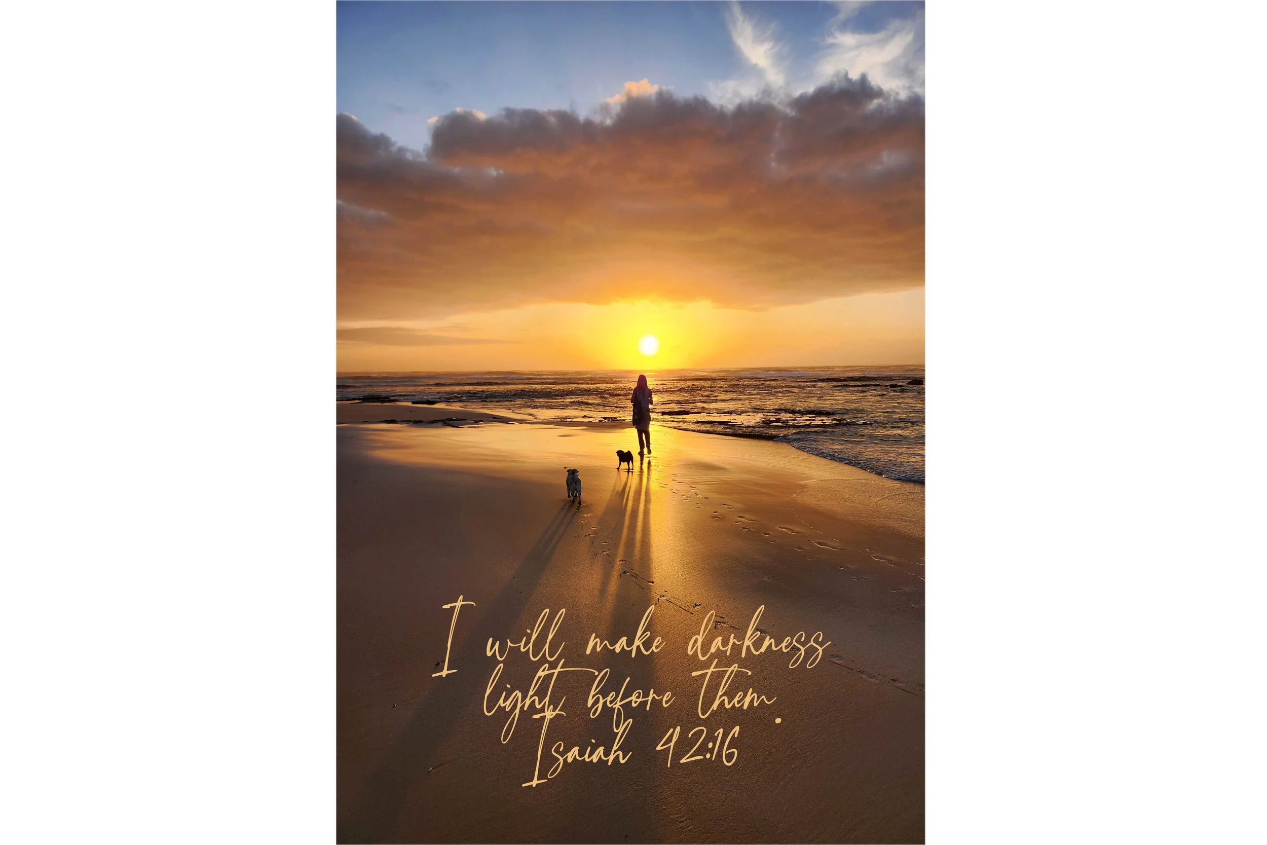 Isaiah 42:16  Make Darkness Light Print