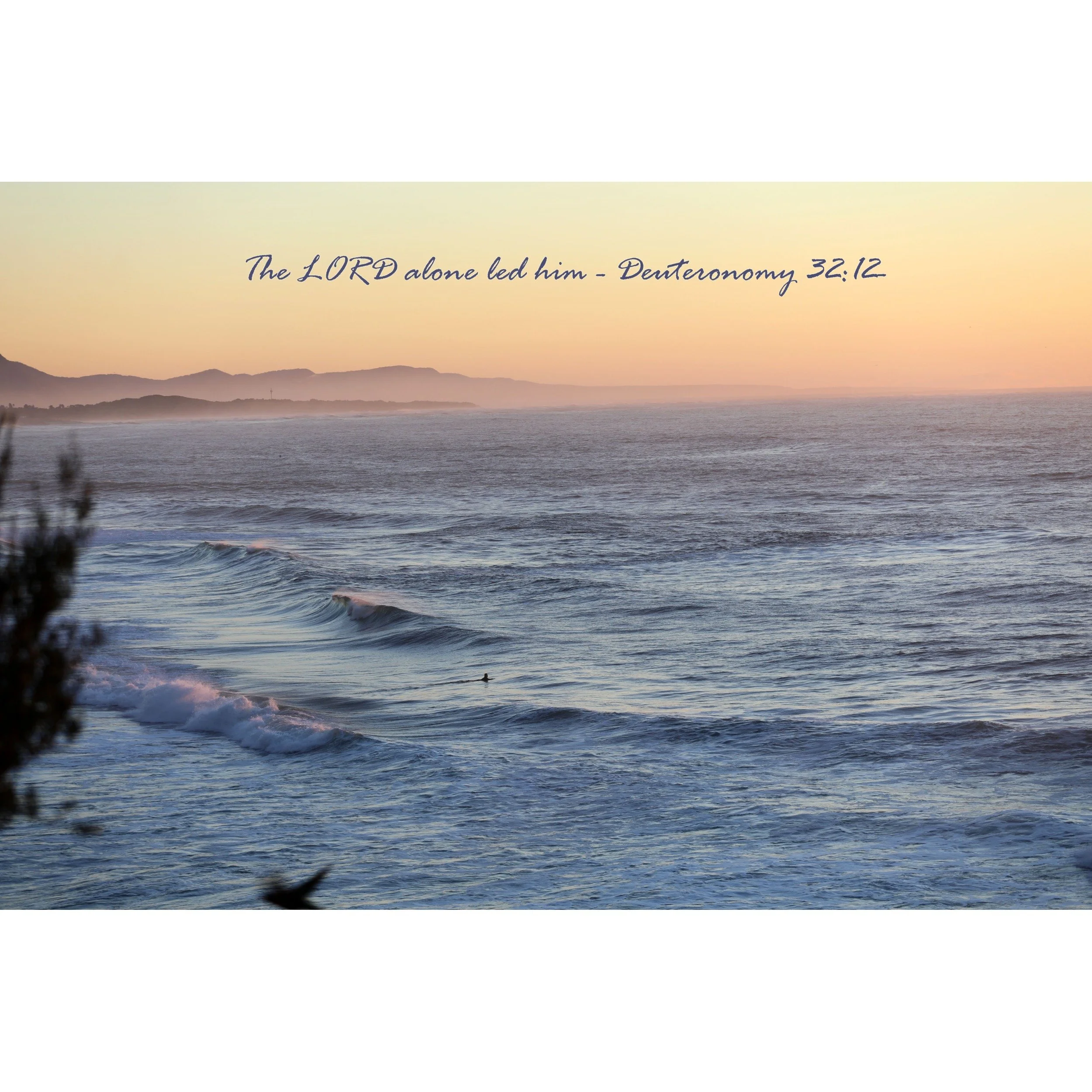 Deuteronomy 32:12 Led Him Print