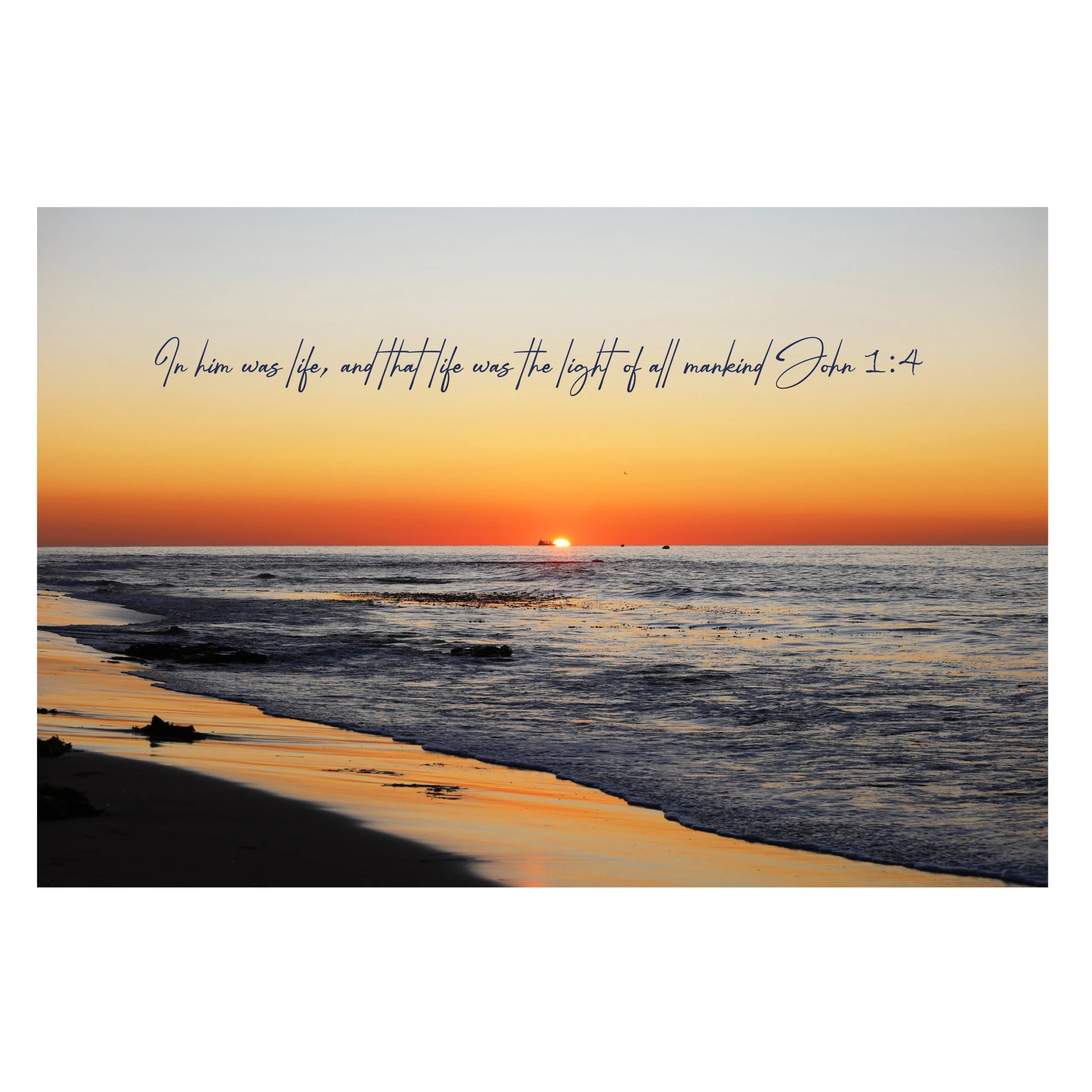 John 1:4 Light Of Mankind Print