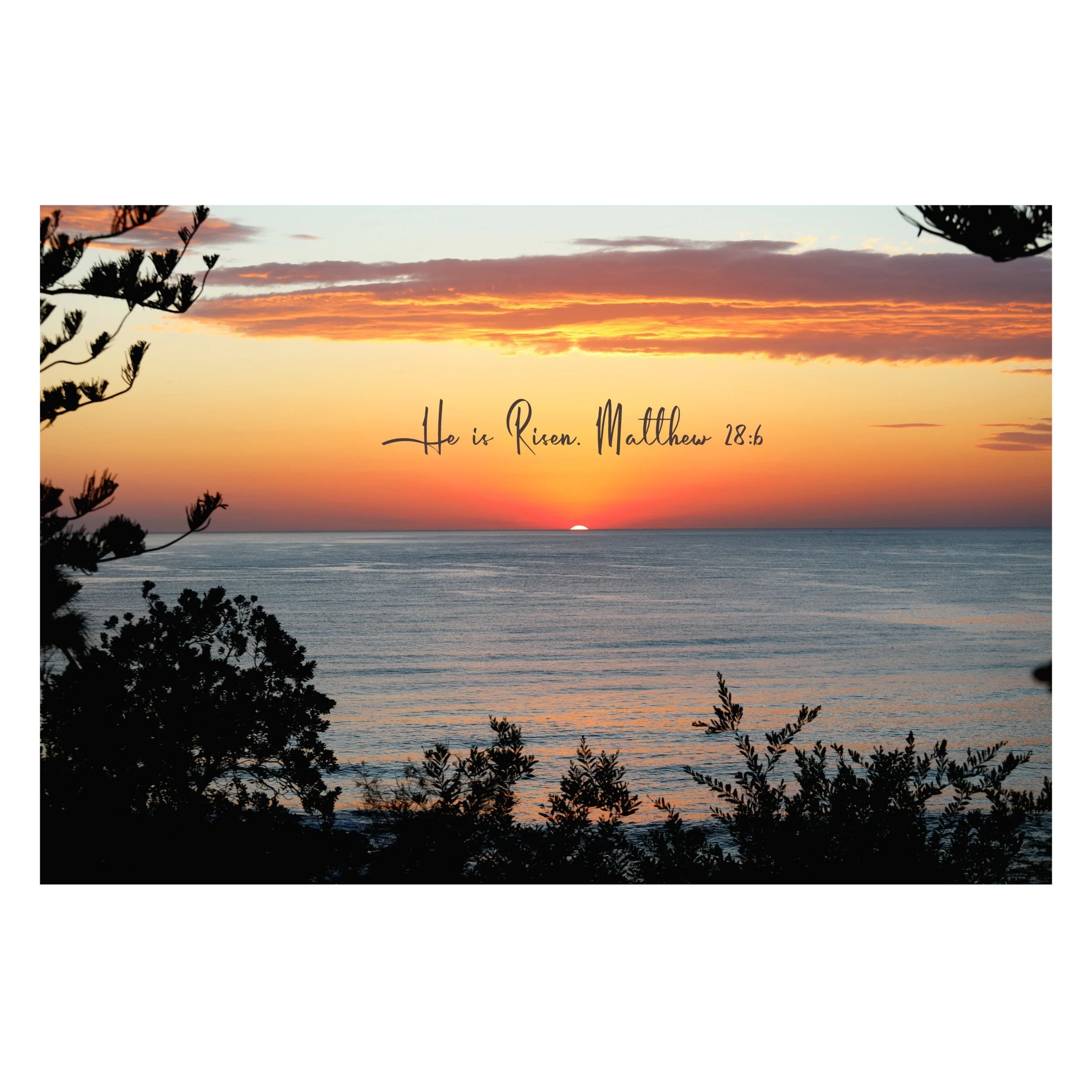 Matthew 28:6 He Is Risen Print