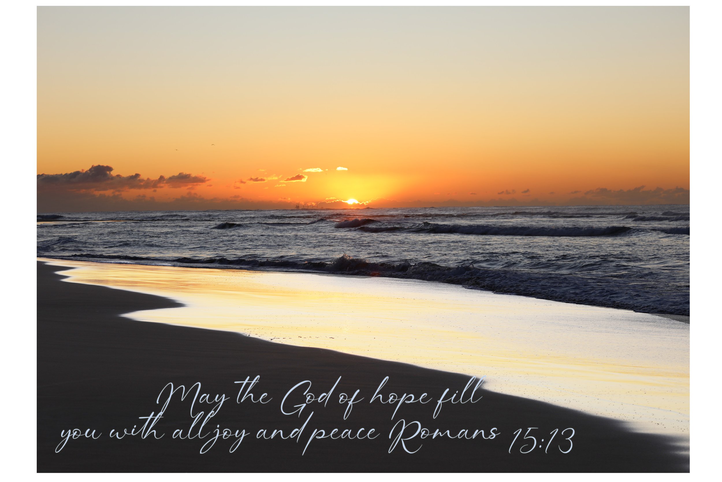 Romans 15:13 God Of Hope Print
