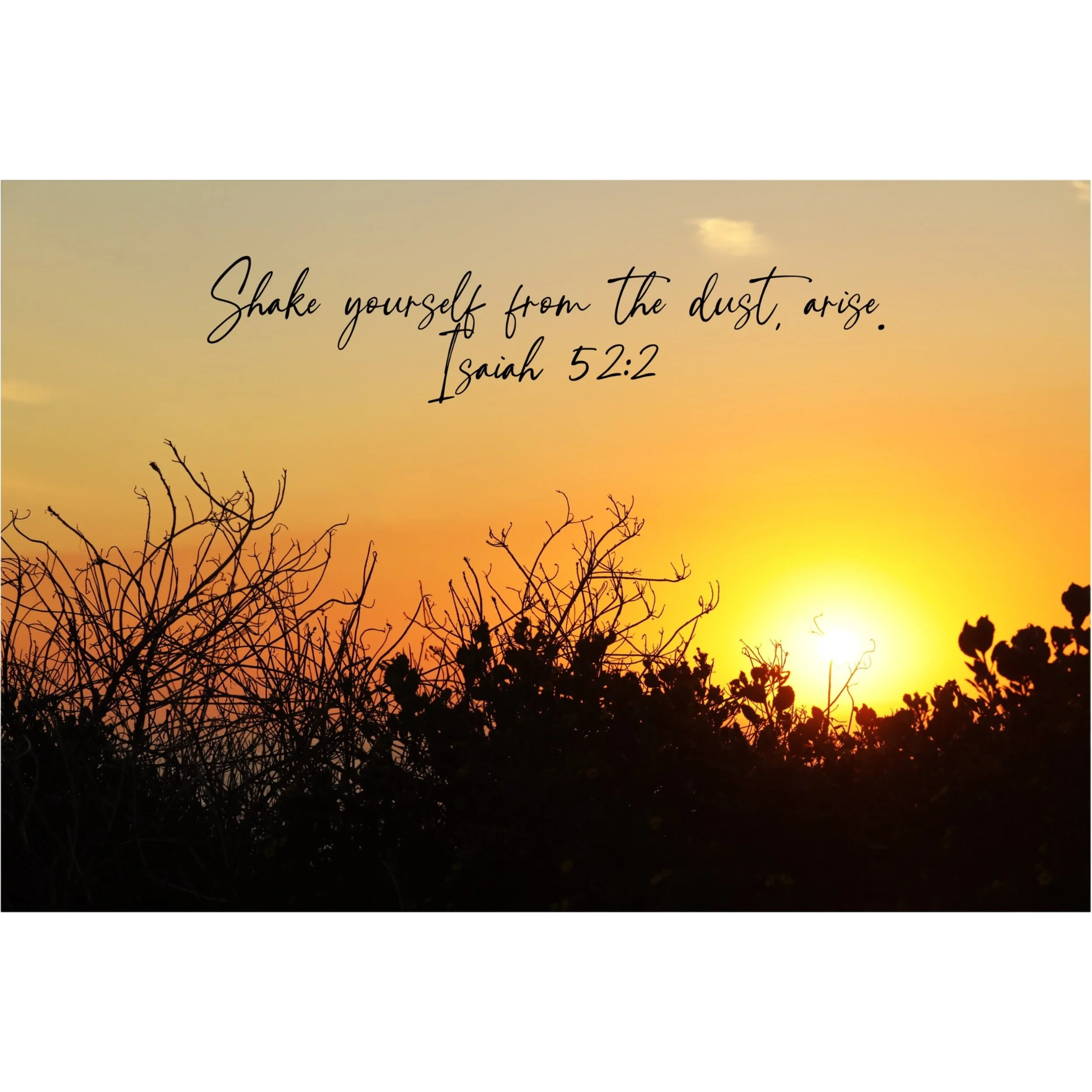 Isaiah 52:2 From The Dust Arise Matted Print