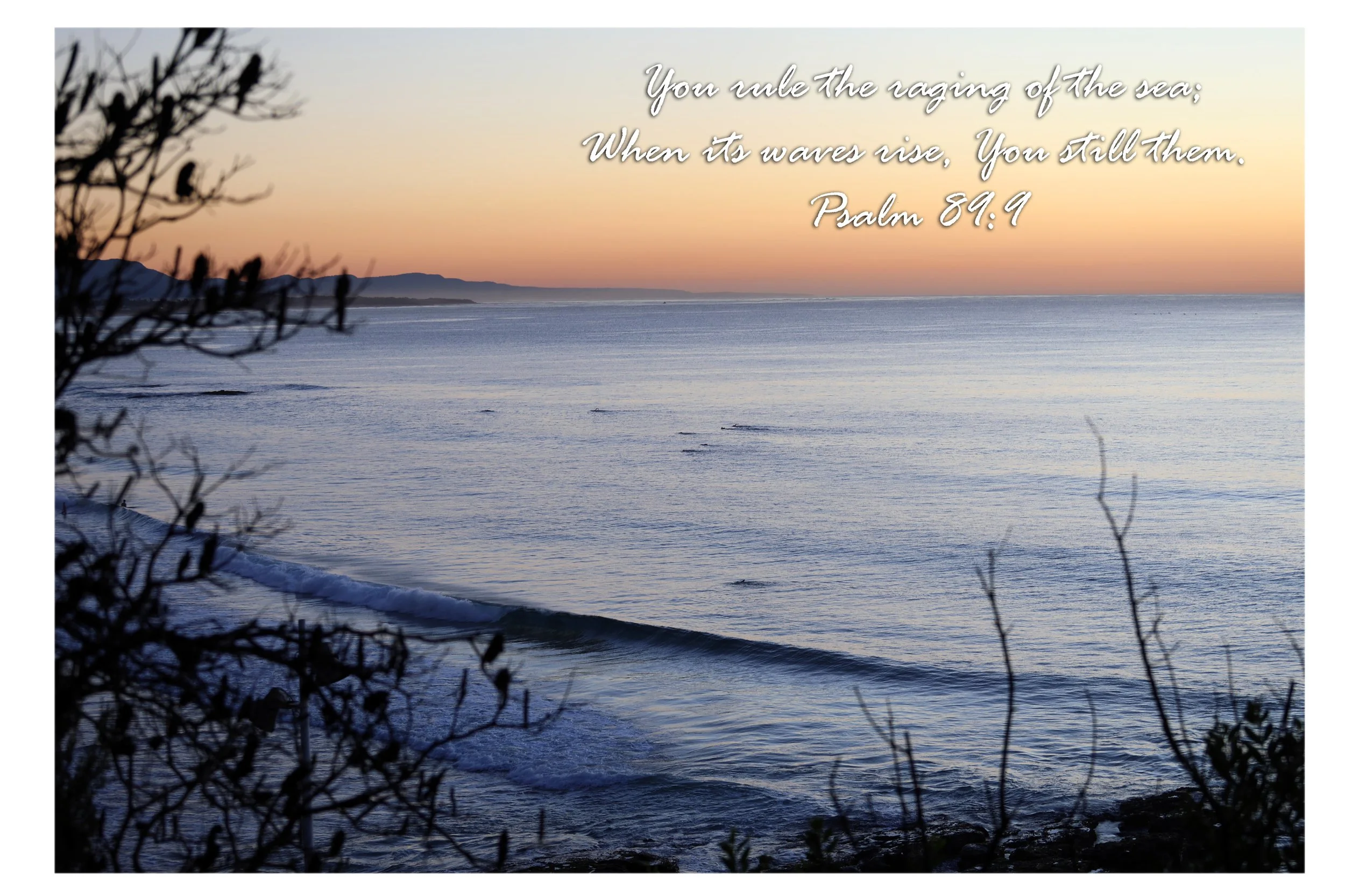 Psalm 89:9 You Still Them Matted Print