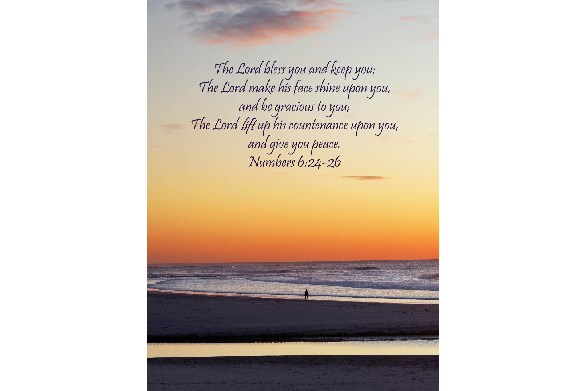 Numbers 6:24 The Lord Bless You Print