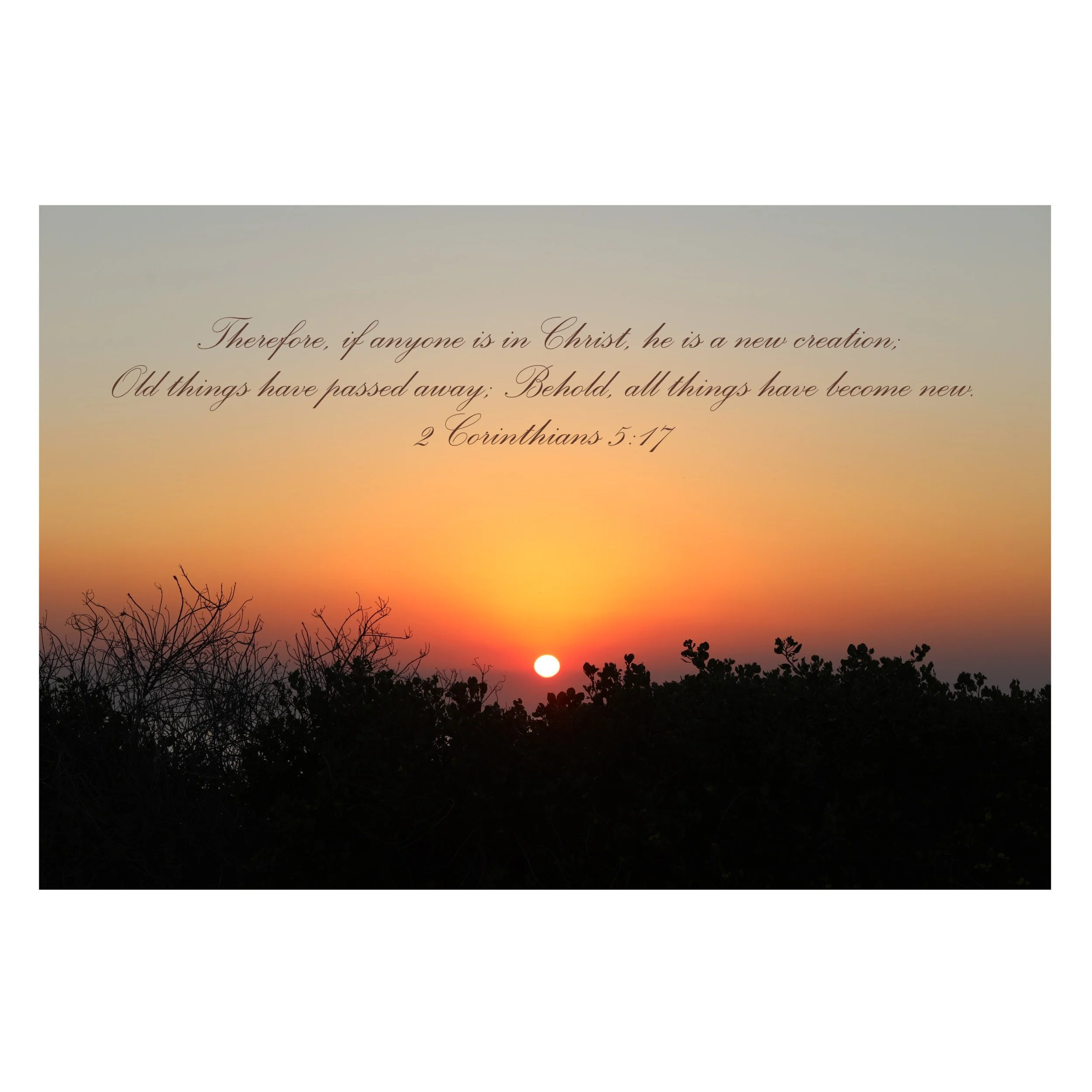 2 Corinthians 5:17 Become New Print