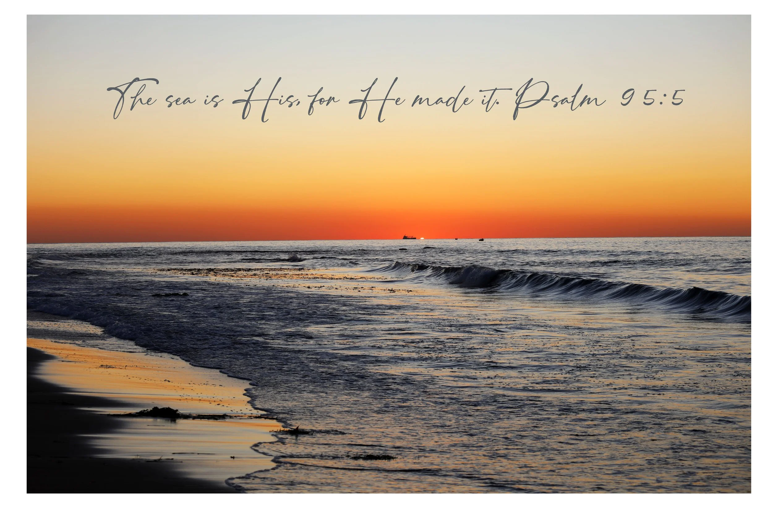Psalm 95:5 The Sea Is His Print