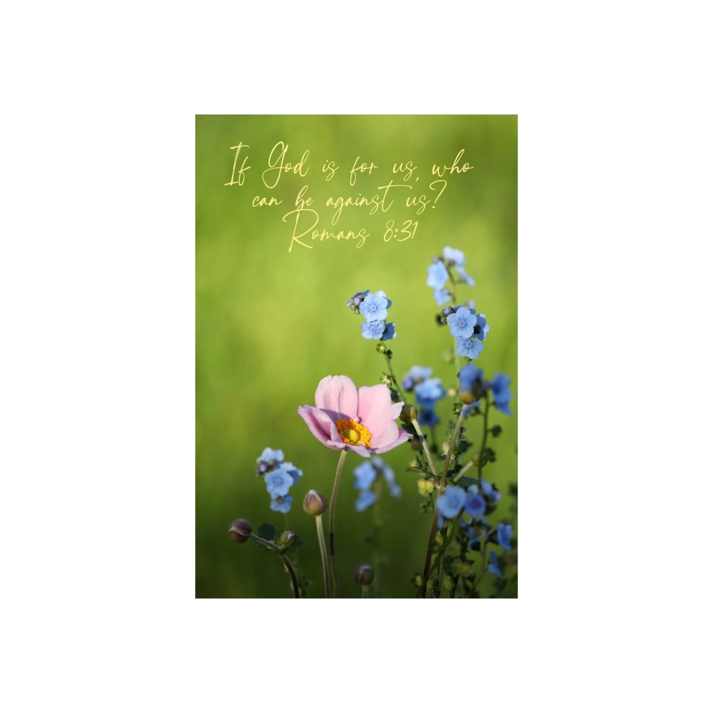 Romans 8:31 God Is For Us Matted Print