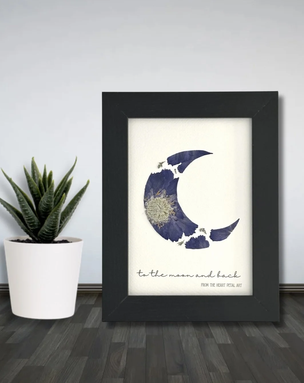 5x7 Delphinium Moon (Purple) - Ready to Ship