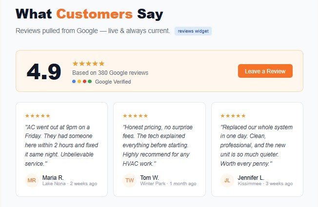 websites for ac companies in orlando