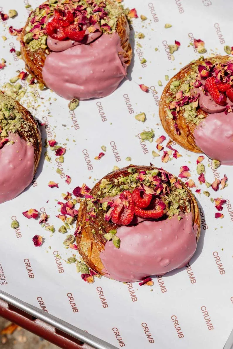 Rose Pistachio Swirl Danish - Pick up Saturday 14th Feb (Valentines Day) + Custom Gift Box