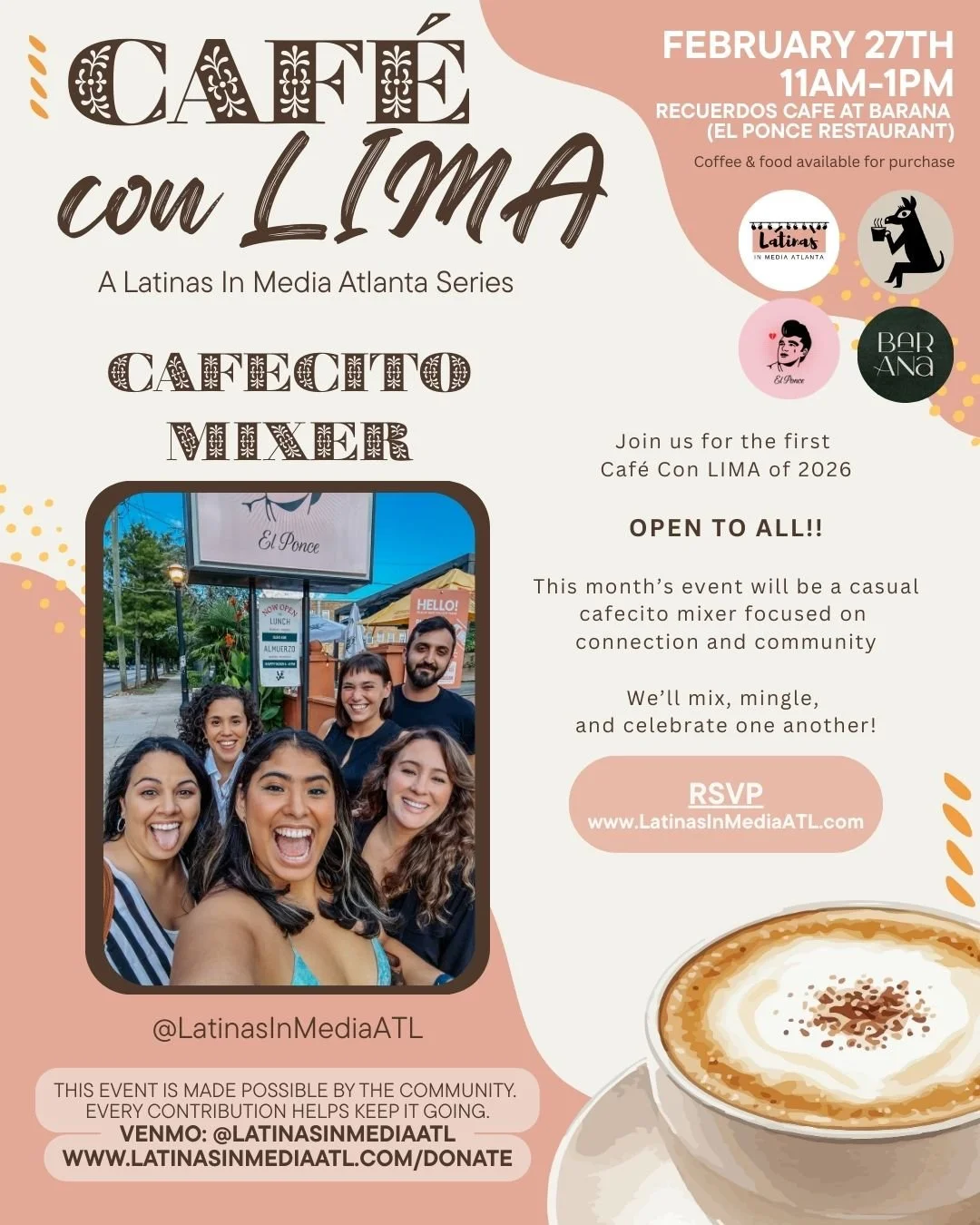 Cafe con LIMA y Comunidad