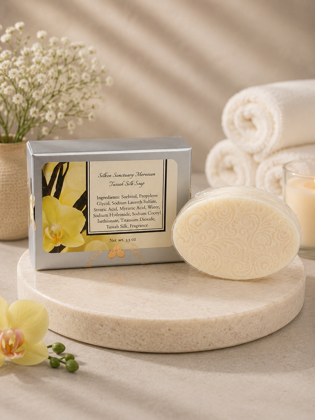 Silken Sanctuary Moroccan Tussah Silk Soap