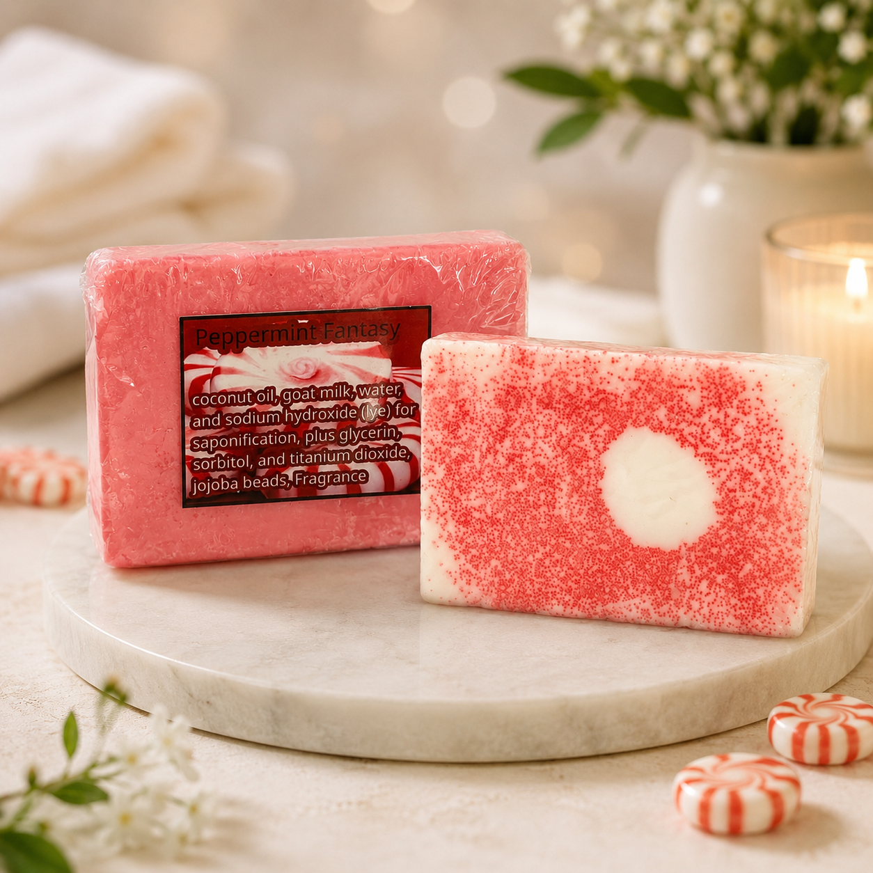 Peppermint Fantasy Goat Milk Soap